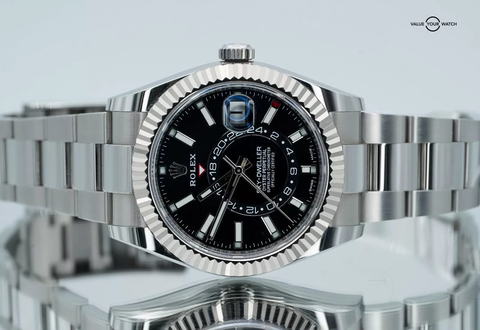 Rolex Sky-Dweller Black Dial Stainless Steel 326934 BOXES/PAPERS! - Image 14