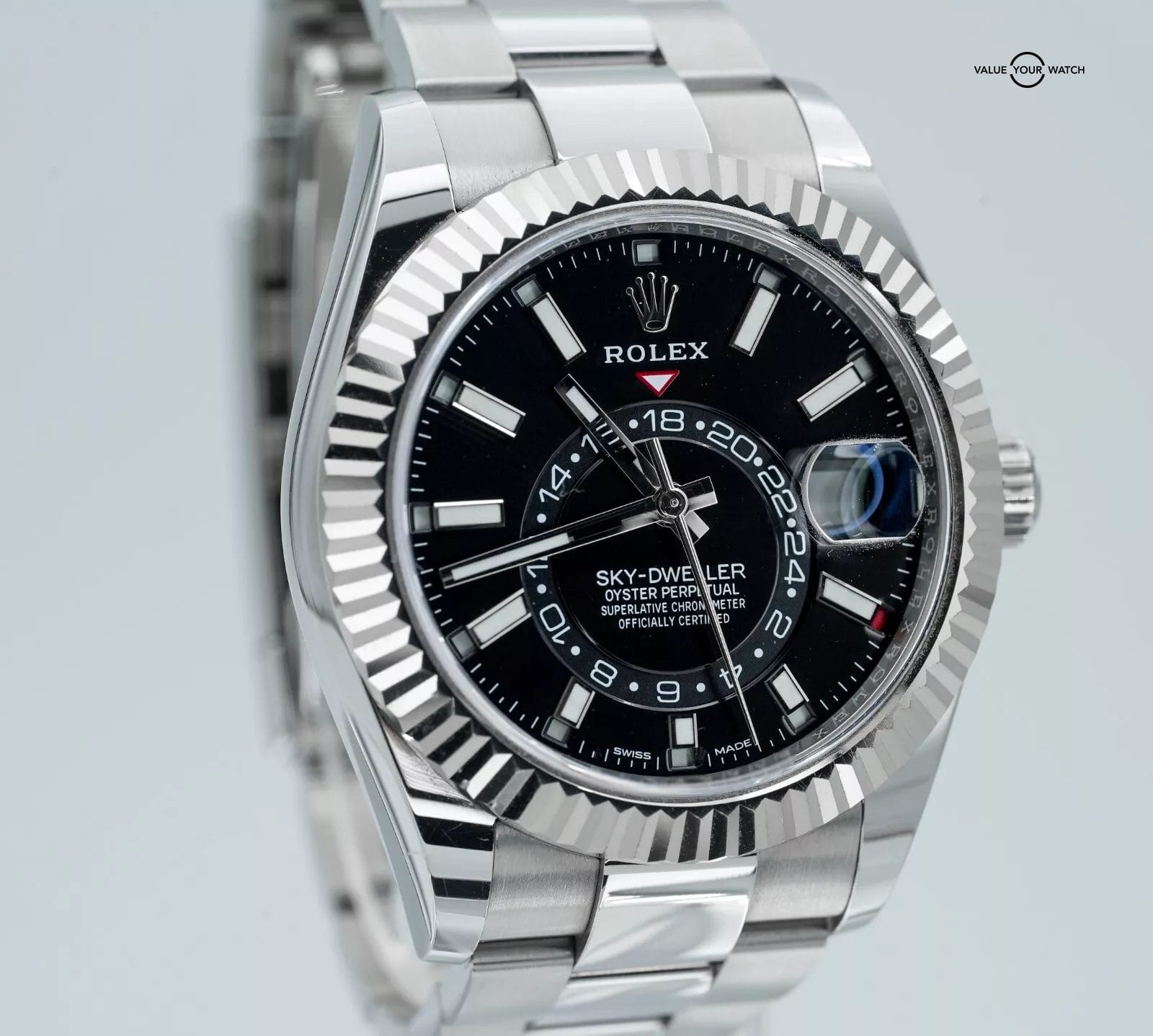 Rolex Sky-Dweller Black Dial Stainless Steel 326934 BOXES/PAPERS! - Image 17