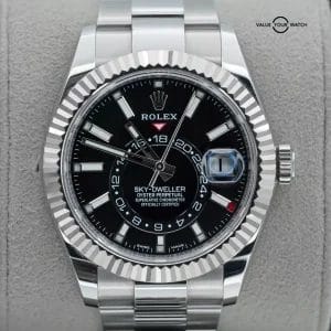 Rolex Sky-Dweller Black Dial Stainless Steel 326934 BOXES/PAPERS!
