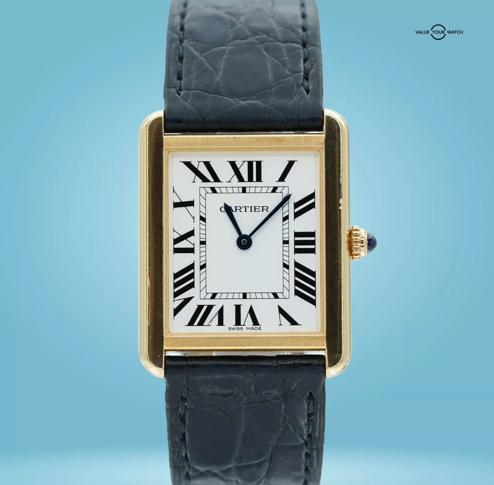 Cartier Tank Solo Large Yellow Gold Steel W5200004!