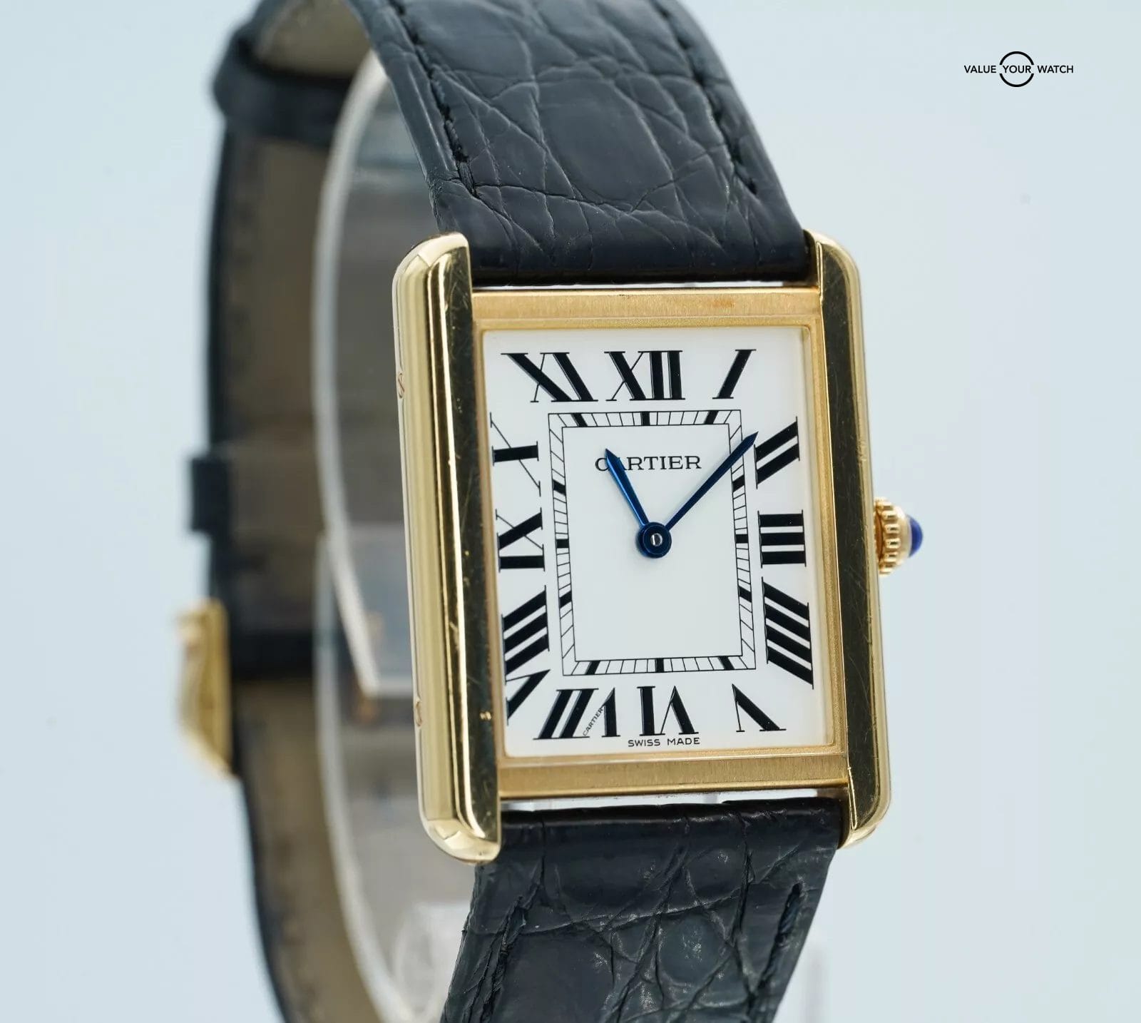 Cartier Tank Solo Large Yellow Gold Steel W5200004! - Image 8