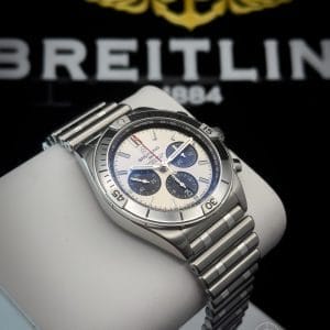 2022 Breitling Chronomat 42 B01 Steel Silver Dial Complete set AB0134