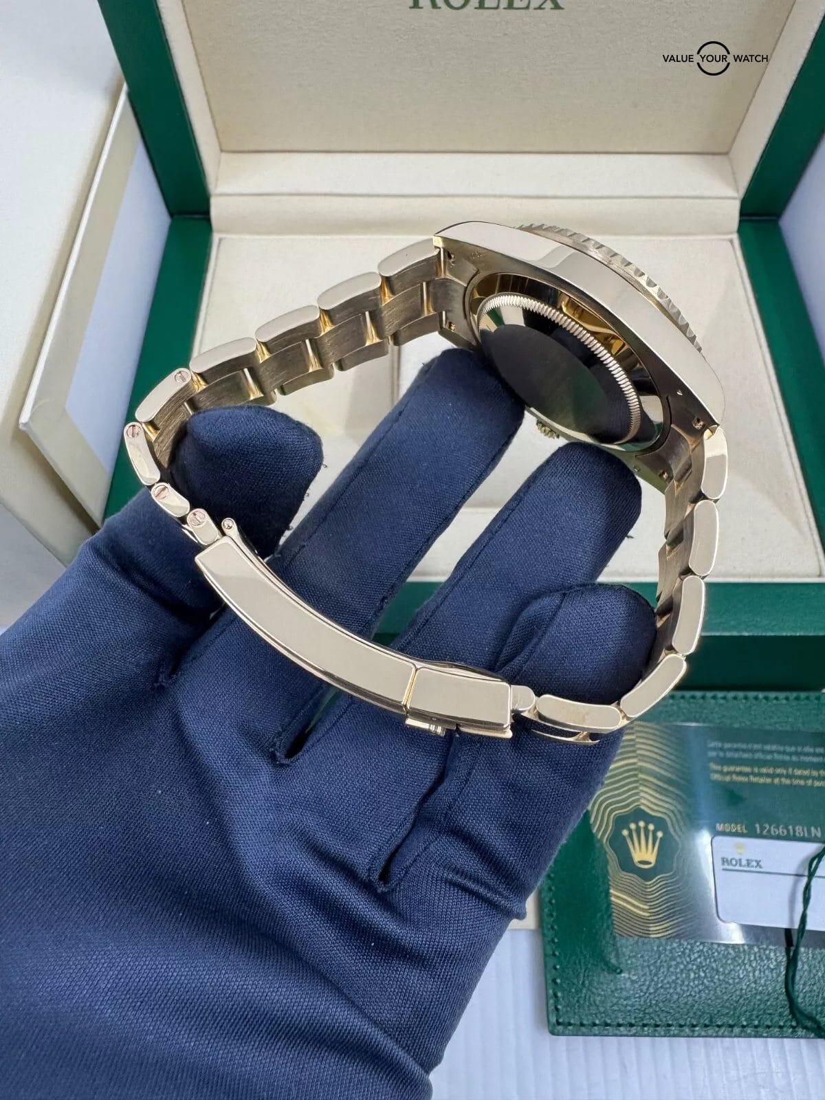 2024 Black Dial Ceramic Bezel 18k Yellow Gold Submariner Date Box Papers Complet - Image 5