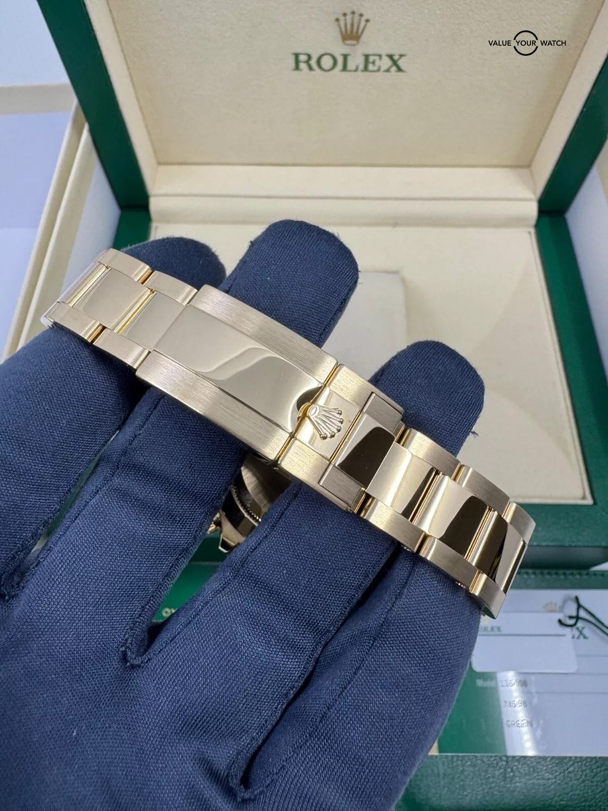 2019 BOTH TAGS Green Dial on Card Box Papers 18k Yellow Gold John Mayer Daytona - Image 9