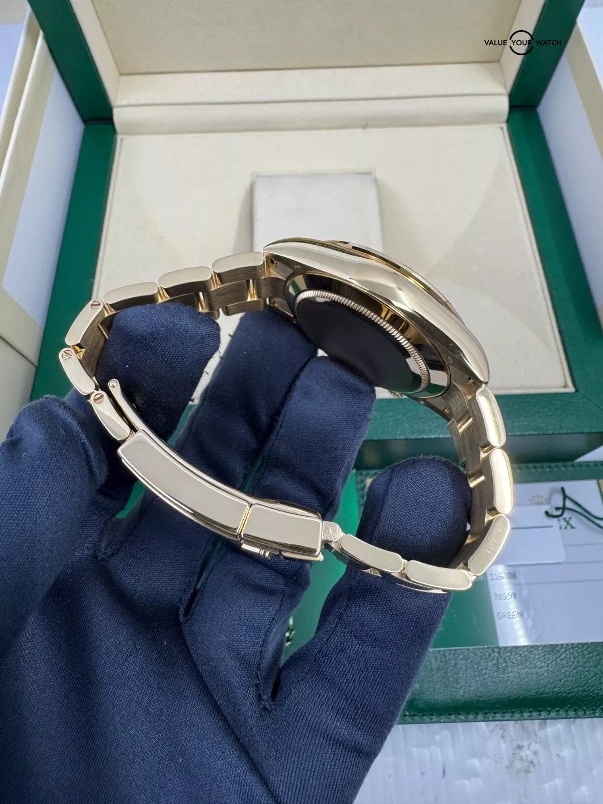 2019 BOTH TAGS Green Dial on Card Box Papers 18k Yellow Gold John Mayer Daytona - Image 10