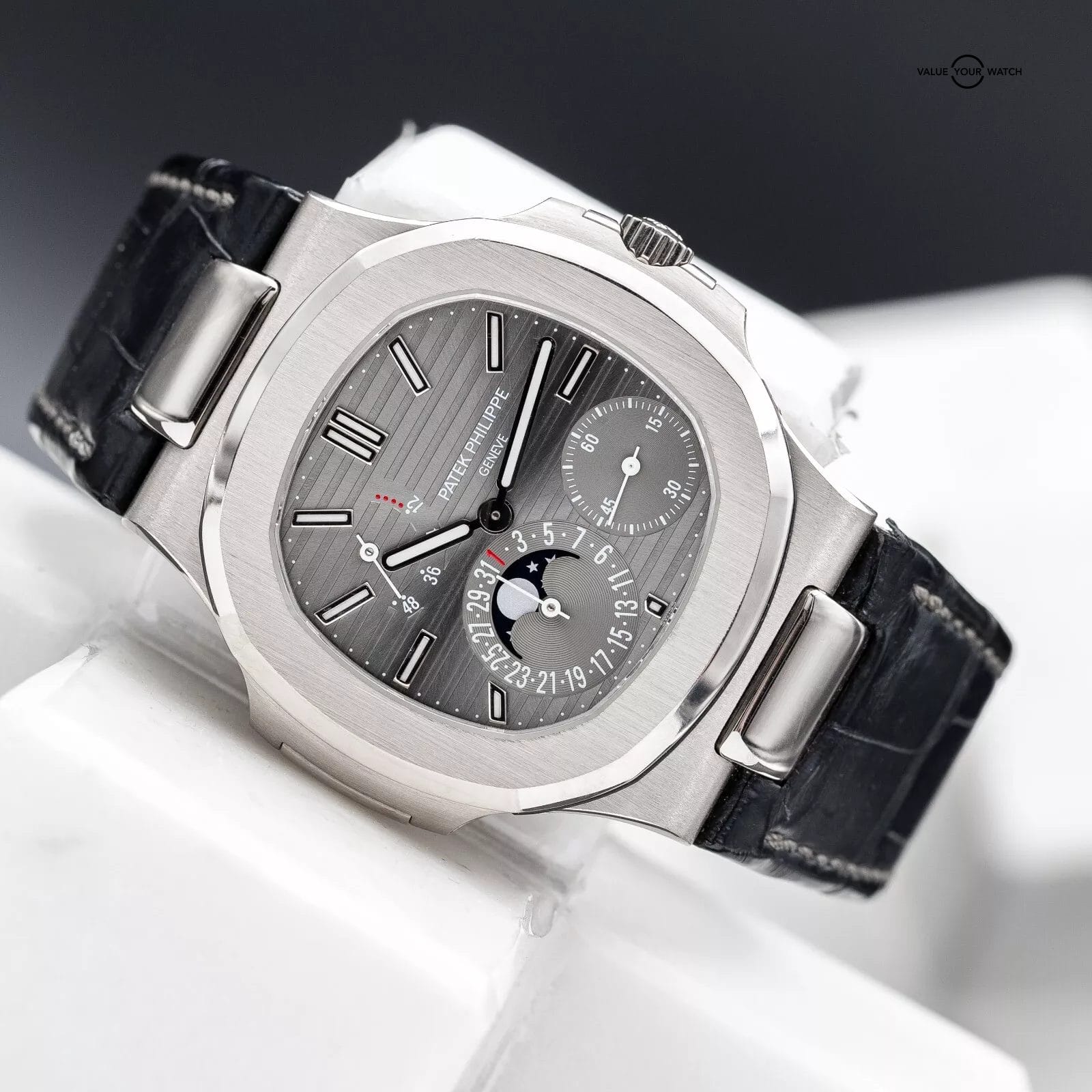 Patek Philippe Nautilus Moon Phase White Gold 40mm 5712G - Box & Papers - Image 2