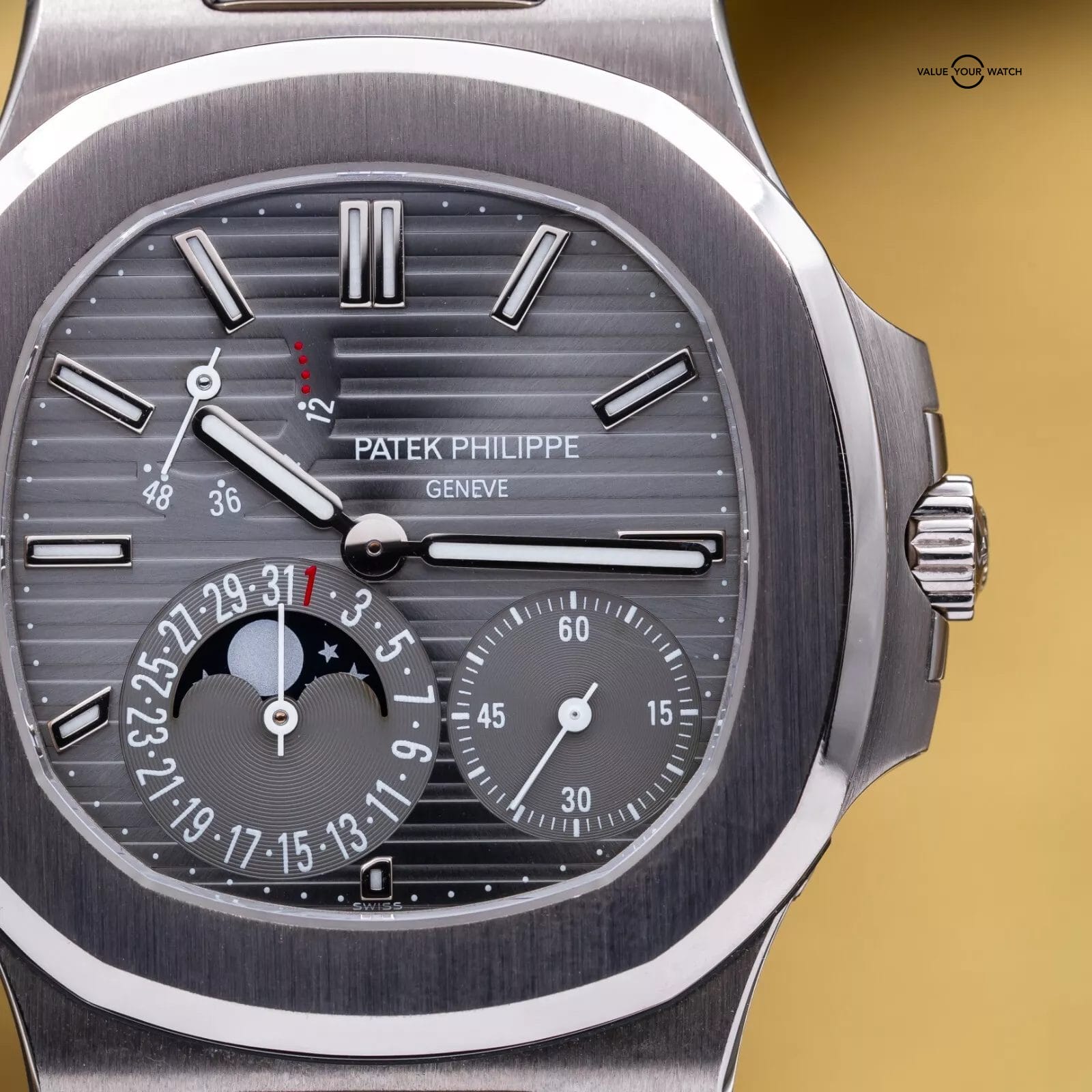 Patek Philippe Nautilus Moon Phase White Gold 40mm 5712G - Box & Papers - Image 6