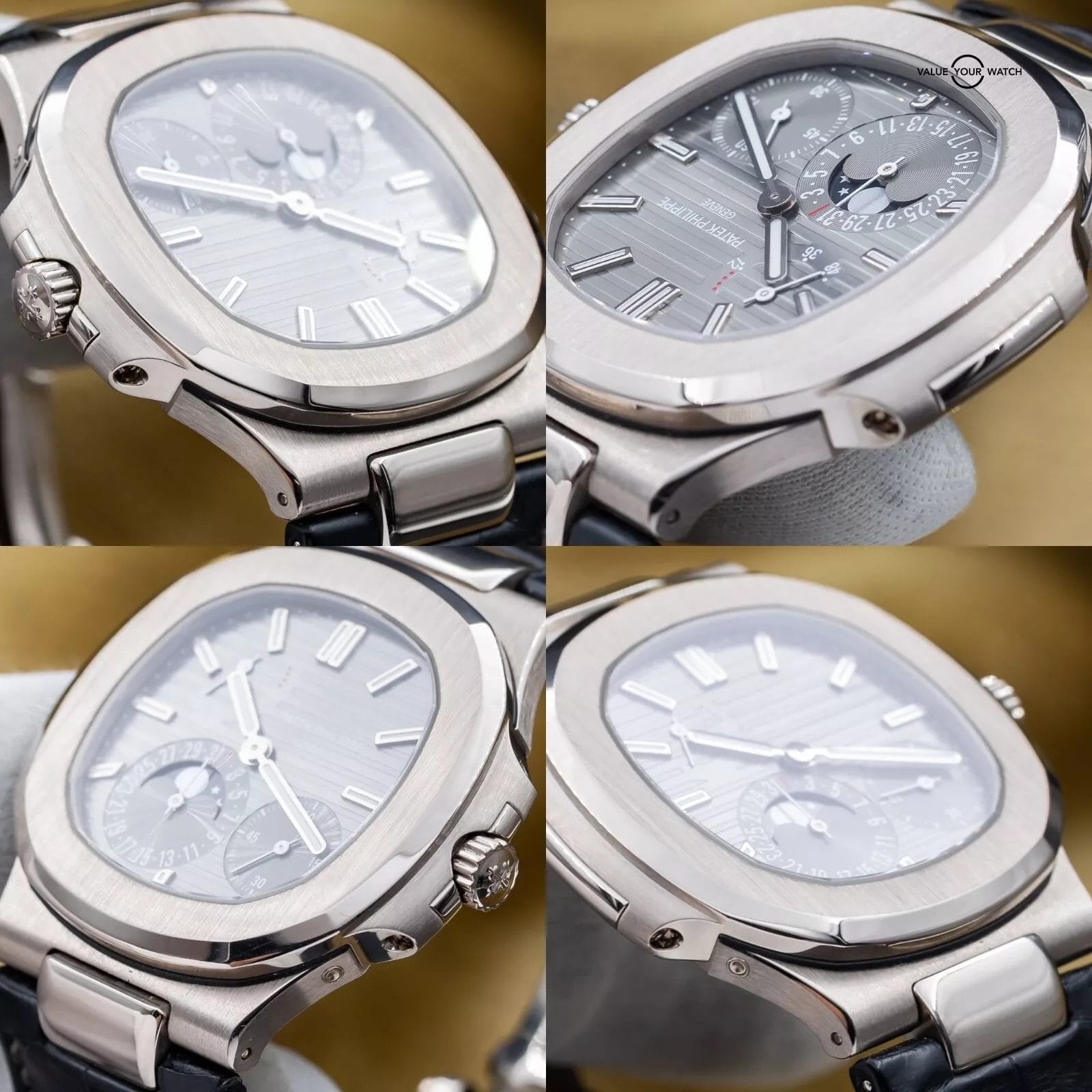 Patek Philippe Nautilus Moon Phase White Gold 40mm 5712G - Box & Papers - Image 9