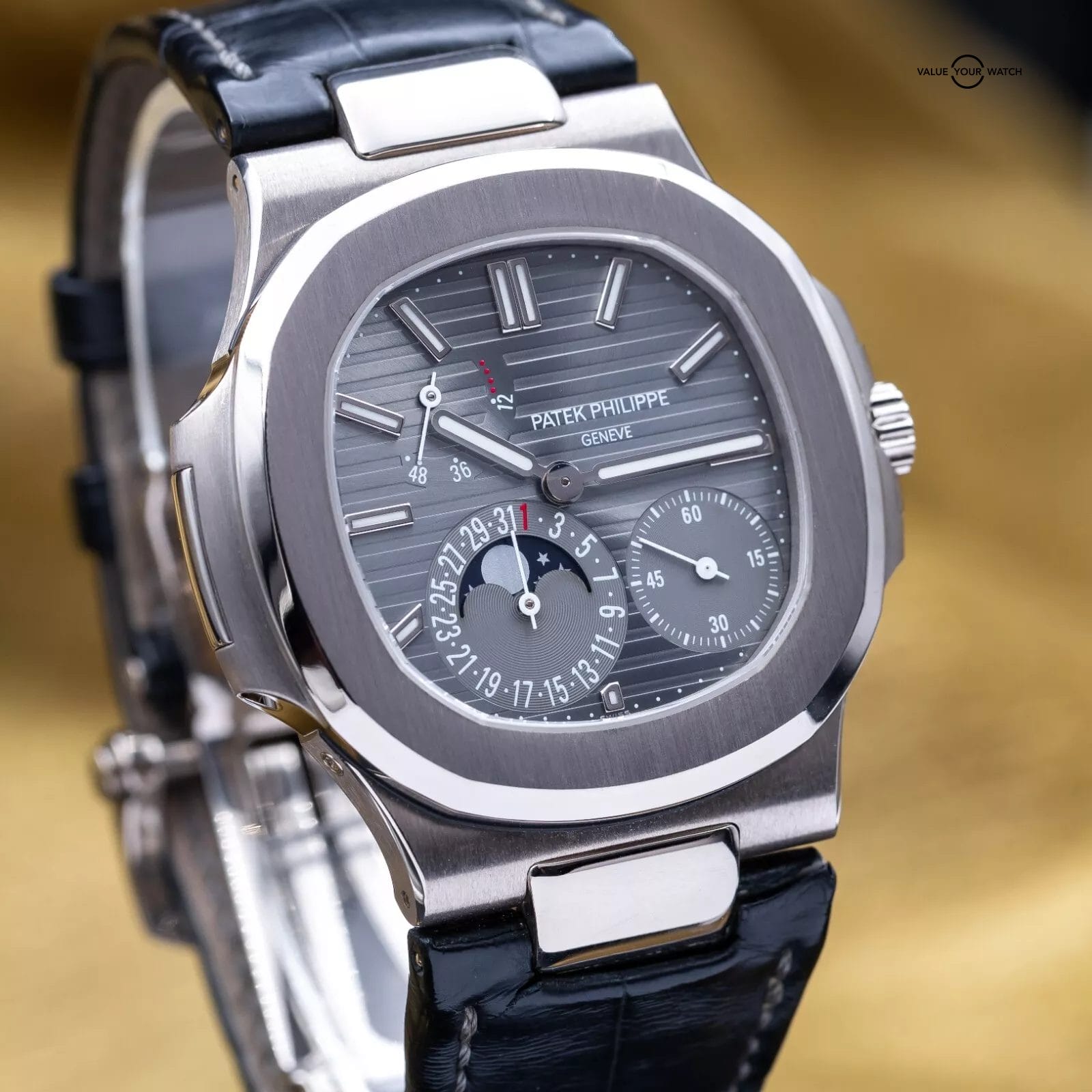 Patek Philippe Nautilus Moon Phase White Gold 40mm 5712G - Box & Papers - Image 17