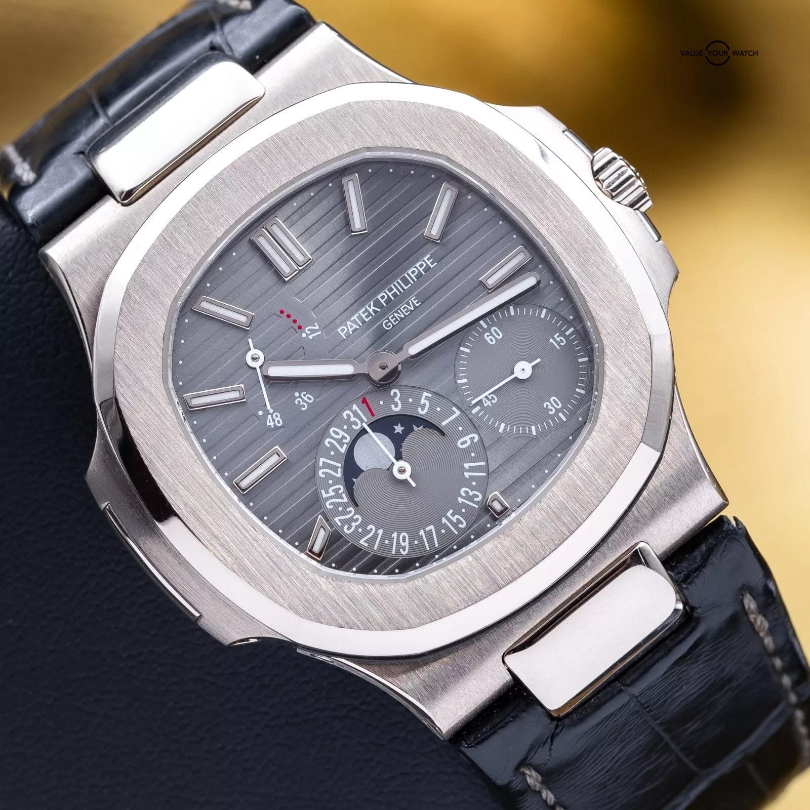 Patek Philippe Nautilus Moon Phase White Gold 40mm 5712G - Box & Papers - Image 18