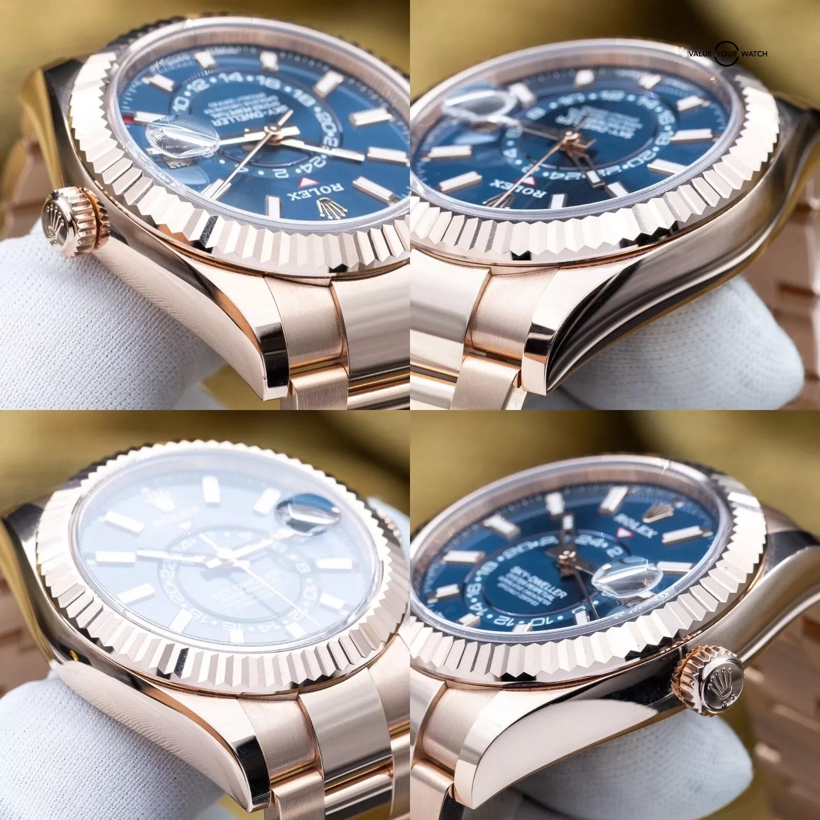 2024 Rolex Sky-Dweller 42mm Rose Gold Blue Green Dial Oyster 336935 Box & Papers - Image 6
