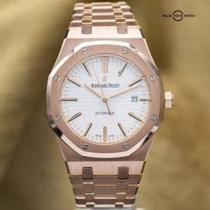 Audemars Piguet Royal Oak 41mm AP 15400or Rose Gold White Dial Full Set