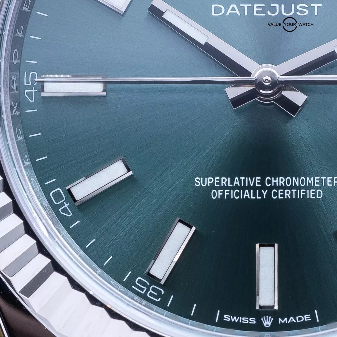 2024 Rolex DateJust 41mm DJ41 Mint Green Fluted Gold Jubilee - 126334 - Full Set - Image 12