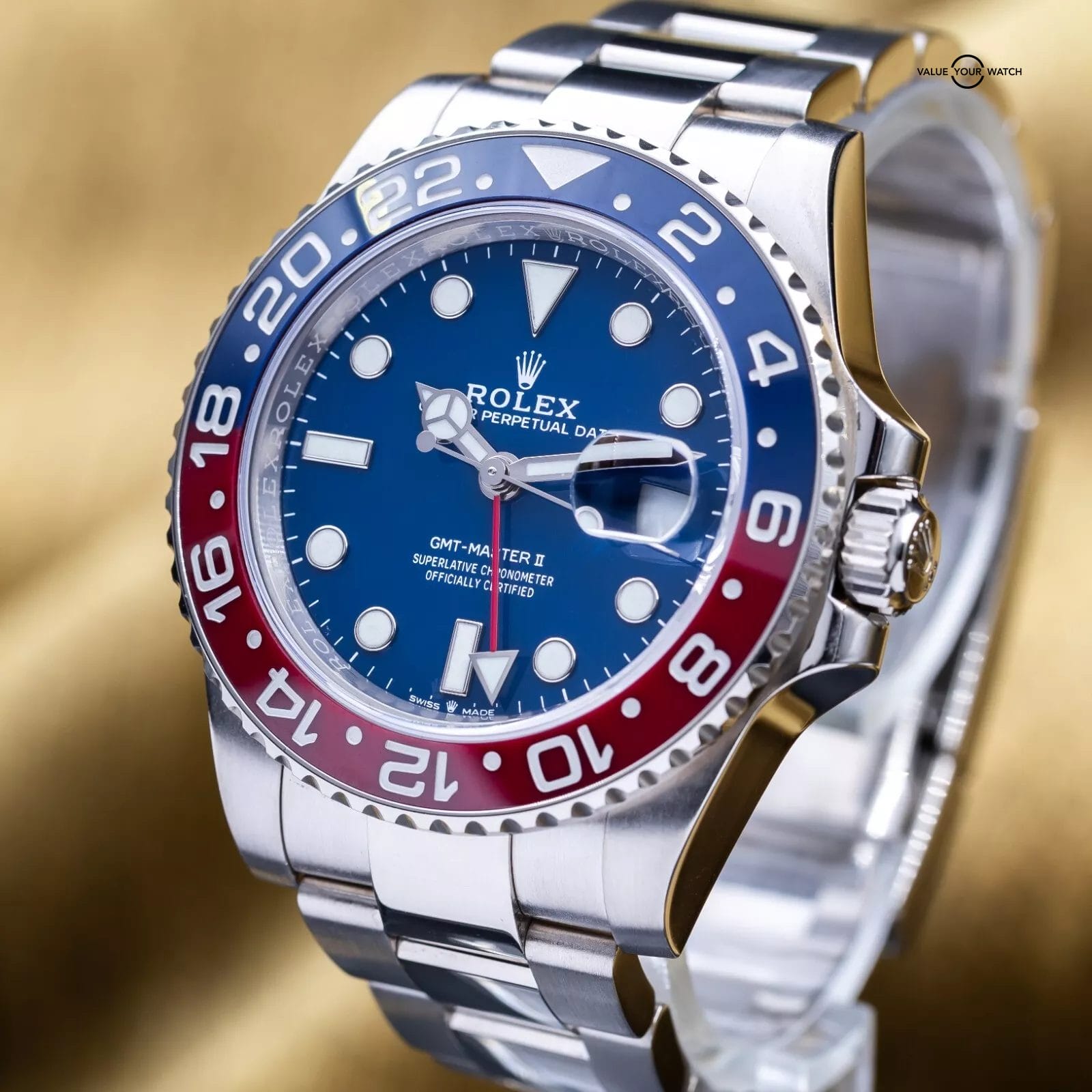 2023 Rolex GMT Master II Pepsi Blue Dial White Gold 40mm 126719BLRO - Full Set - Image 13