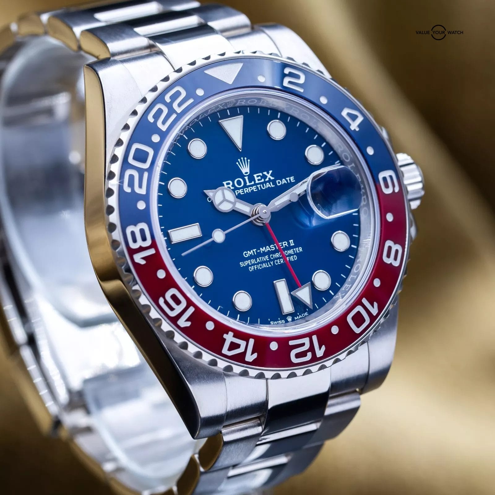 2023 Rolex GMT Master II Pepsi Blue Dial White Gold 40mm 126719BLRO - Full Set - Image 14