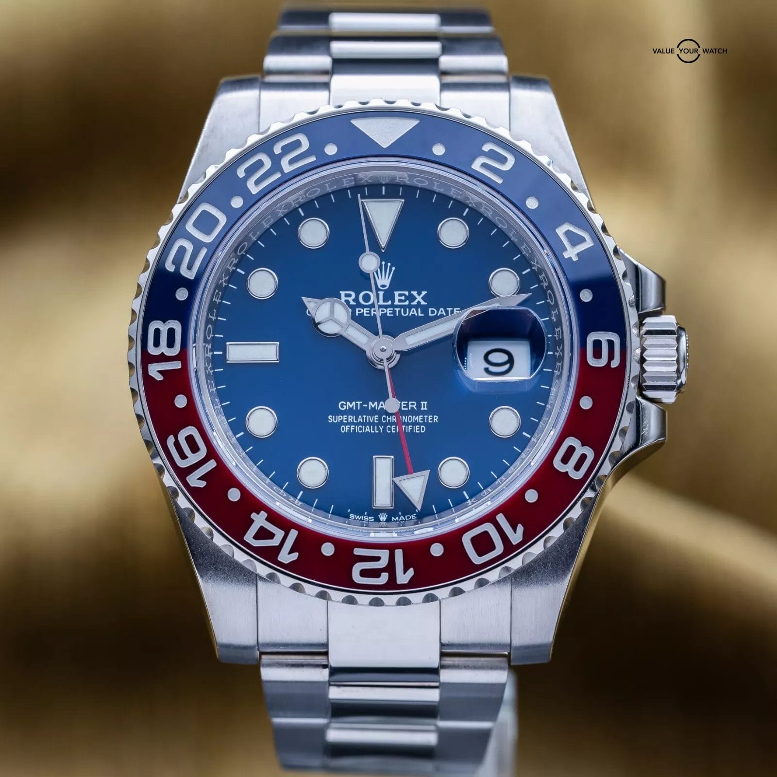 2023 Rolex GMT Master II Pepsi Blue Dial White Gold 40mm 126719BLRO - Full Set - Image 16