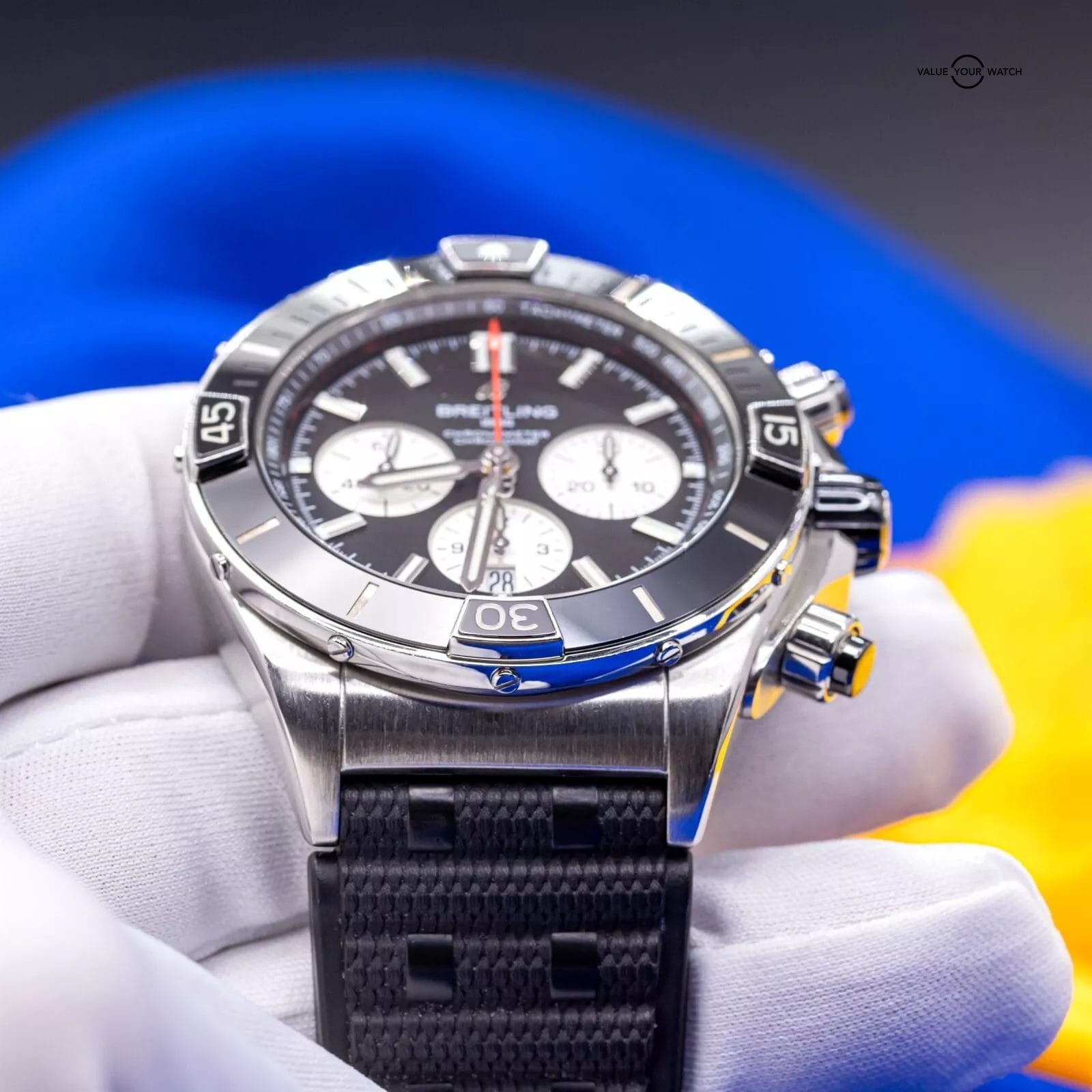Breitling Super Chronomat B01 44 "Reverse Panda" Dial Chronograph AB0136251B1S1 - Image 7