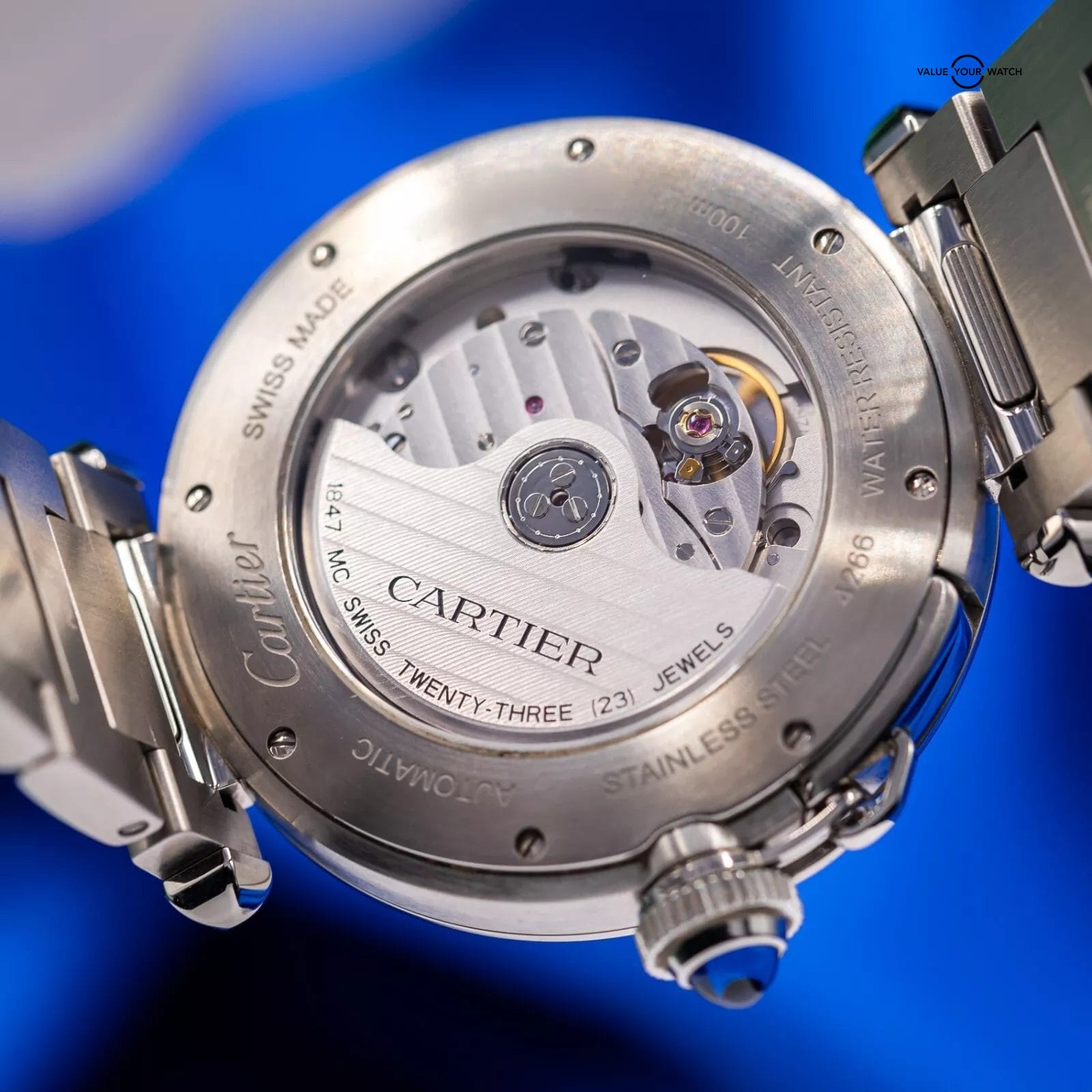 Cartier Pasha 41mm Anthracite Dial WSPA0026 Automatic Men's Watch Box & Papers - Image 5