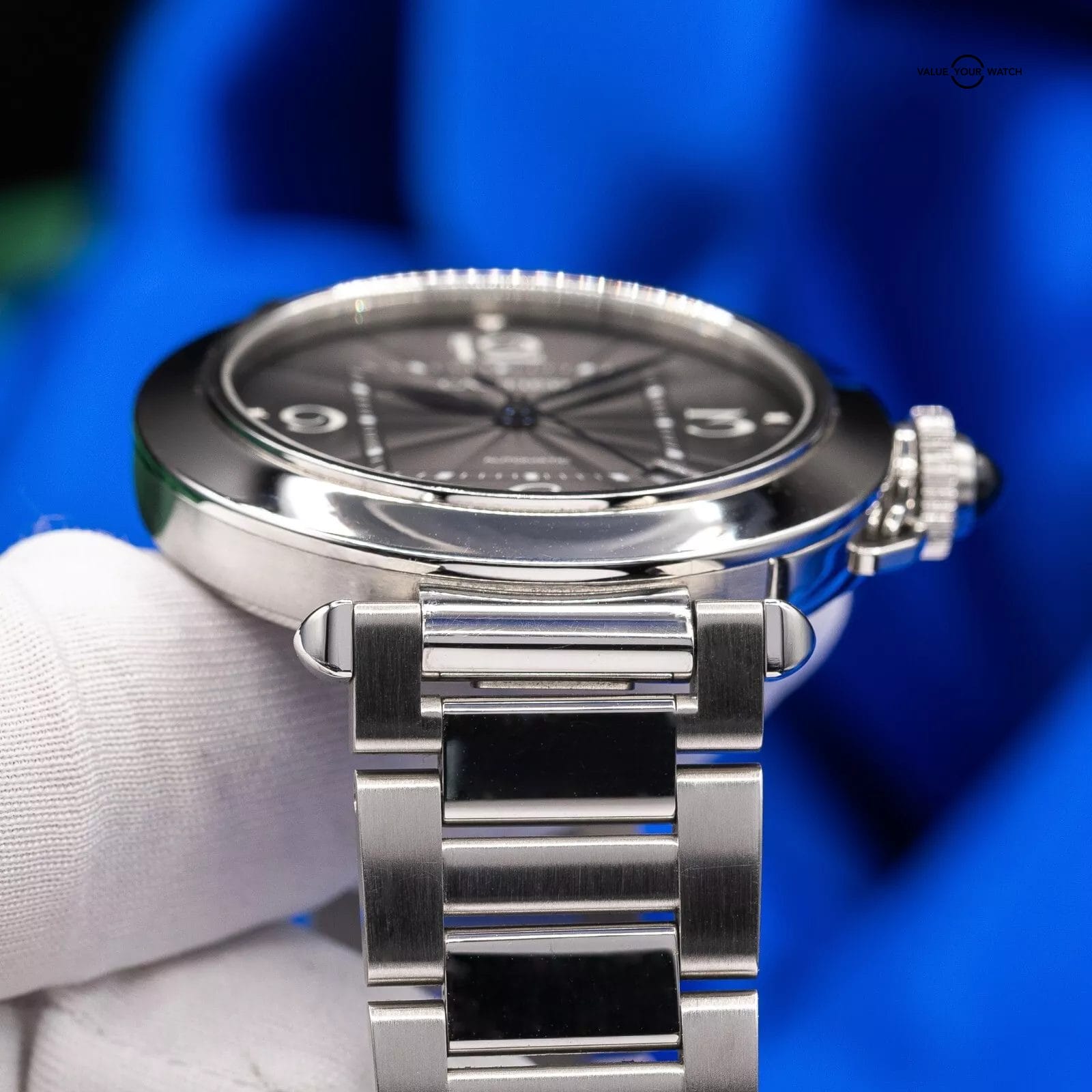 Cartier Pasha 41mm Anthracite Dial WSPA0026 Automatic Men's Watch Box & Papers - Image 9