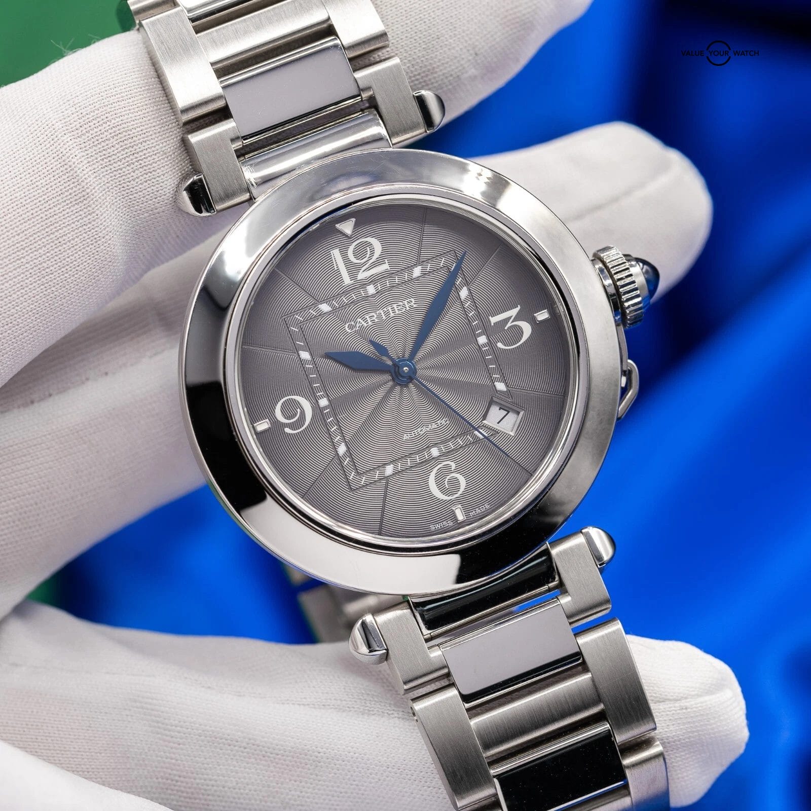 Cartier Pasha 41mm Anthracite Dial WSPA0026 Automatic Men's Watch Box & Papers - Image 12