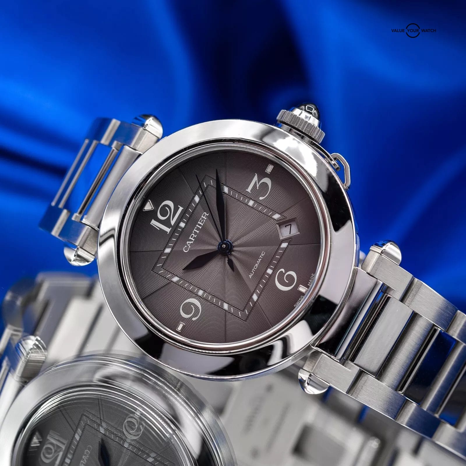 Cartier Pasha 41mm Anthracite Dial WSPA0026 Automatic Men's Watch Box & Papers - Image 15