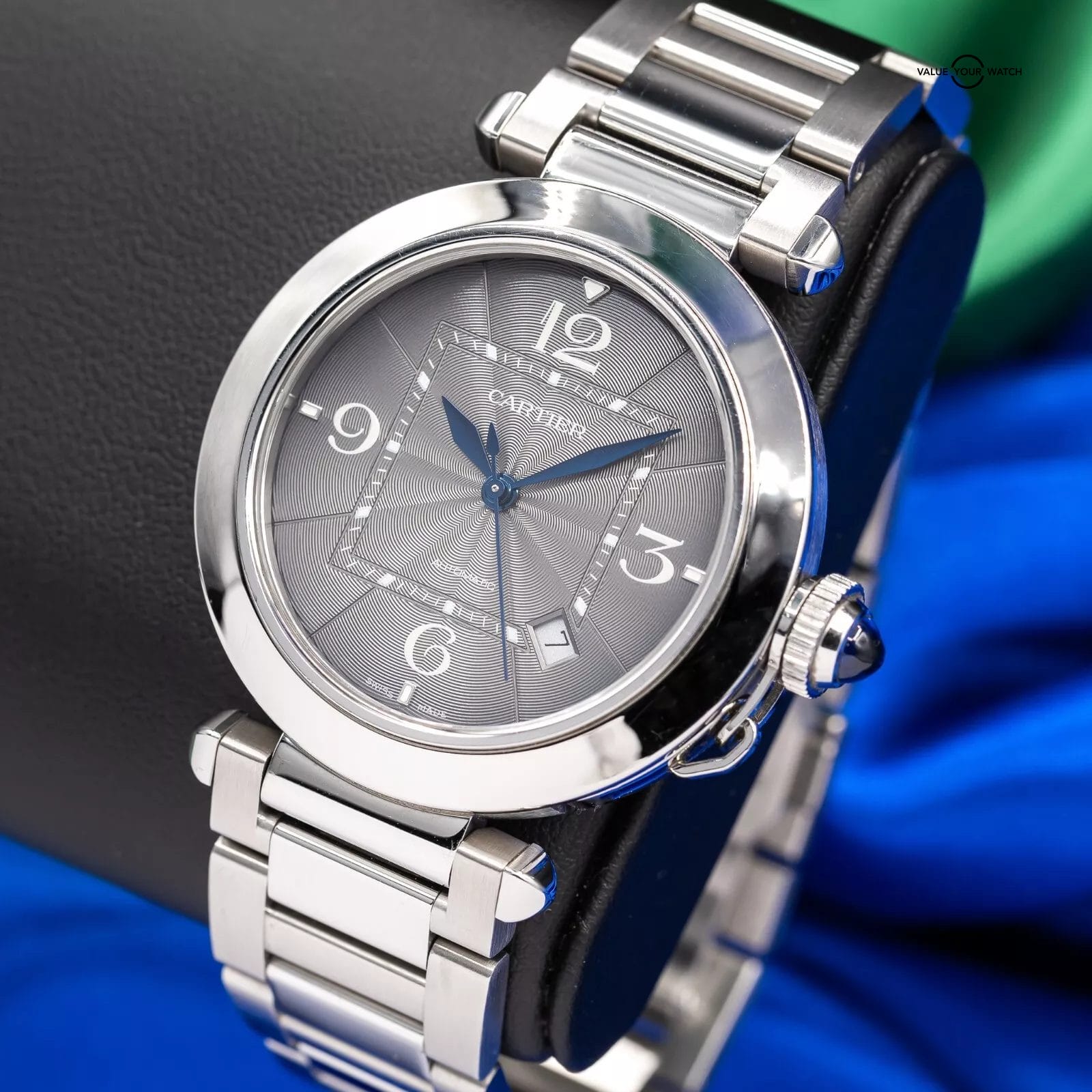 Cartier Pasha 41mm Anthracite Dial WSPA0026 Automatic Men's Watch Box & Papers - Image 16