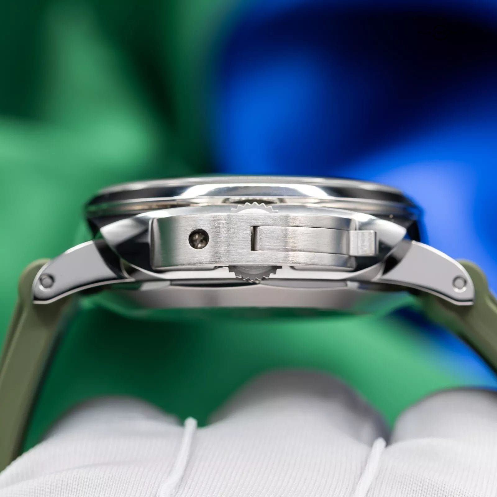 Panerai Luminor Flyback Verde Militare Steel Green Limited Edition PAM01296 - Image 5