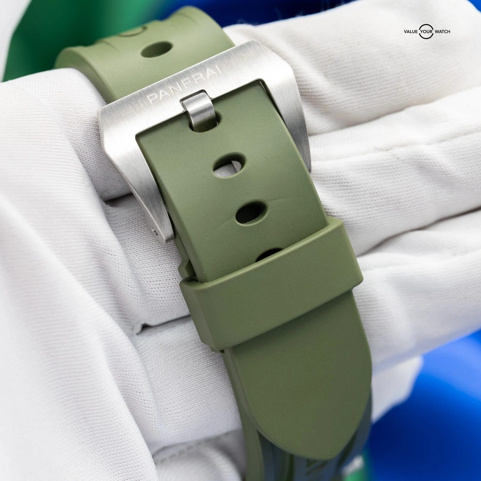 Panerai Luminor Flyback Verde Militare Steel Green Limited Edition PAM01296 - Image 9