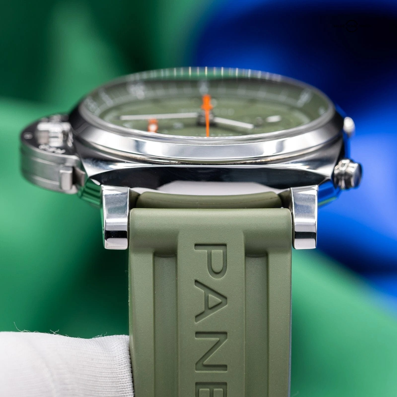 Panerai Luminor Flyback Verde Militare Steel Green Limited Edition PAM01296 - Image 11
