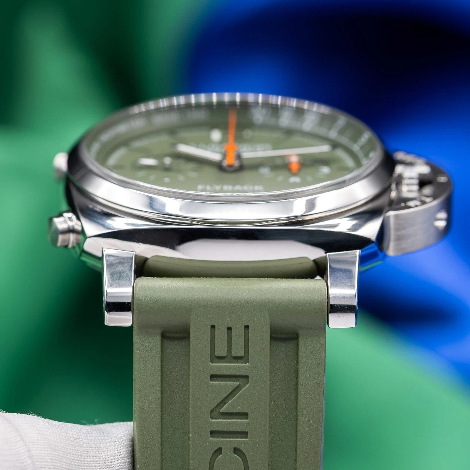 Panerai Luminor Flyback Verde Militare Steel Green Limited Edition PAM01296 - Image 12