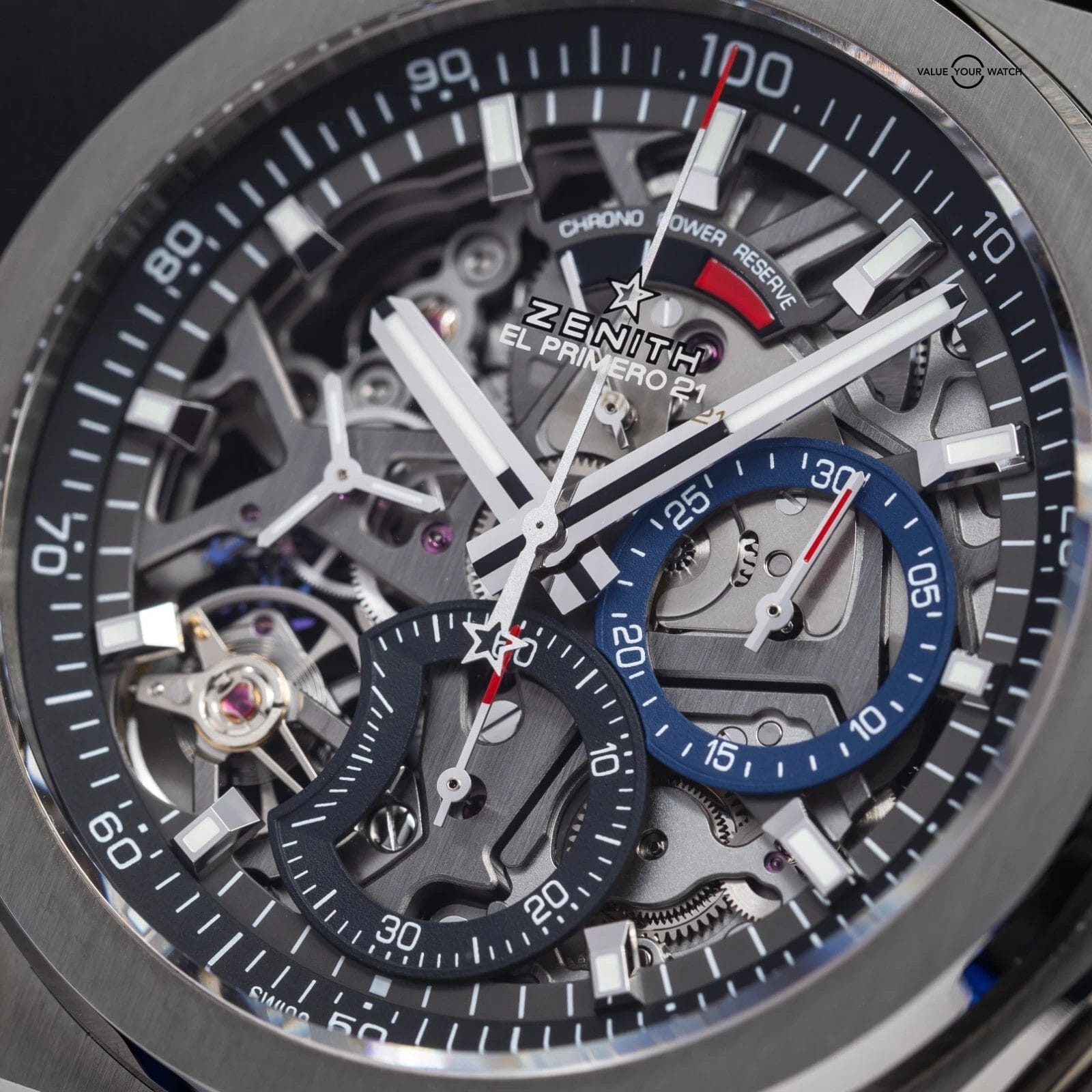 Zenith Defy 21 El Primero Titanium 44mm 95.9000.9004/78.R582 Men's New & Unworn - Image 2