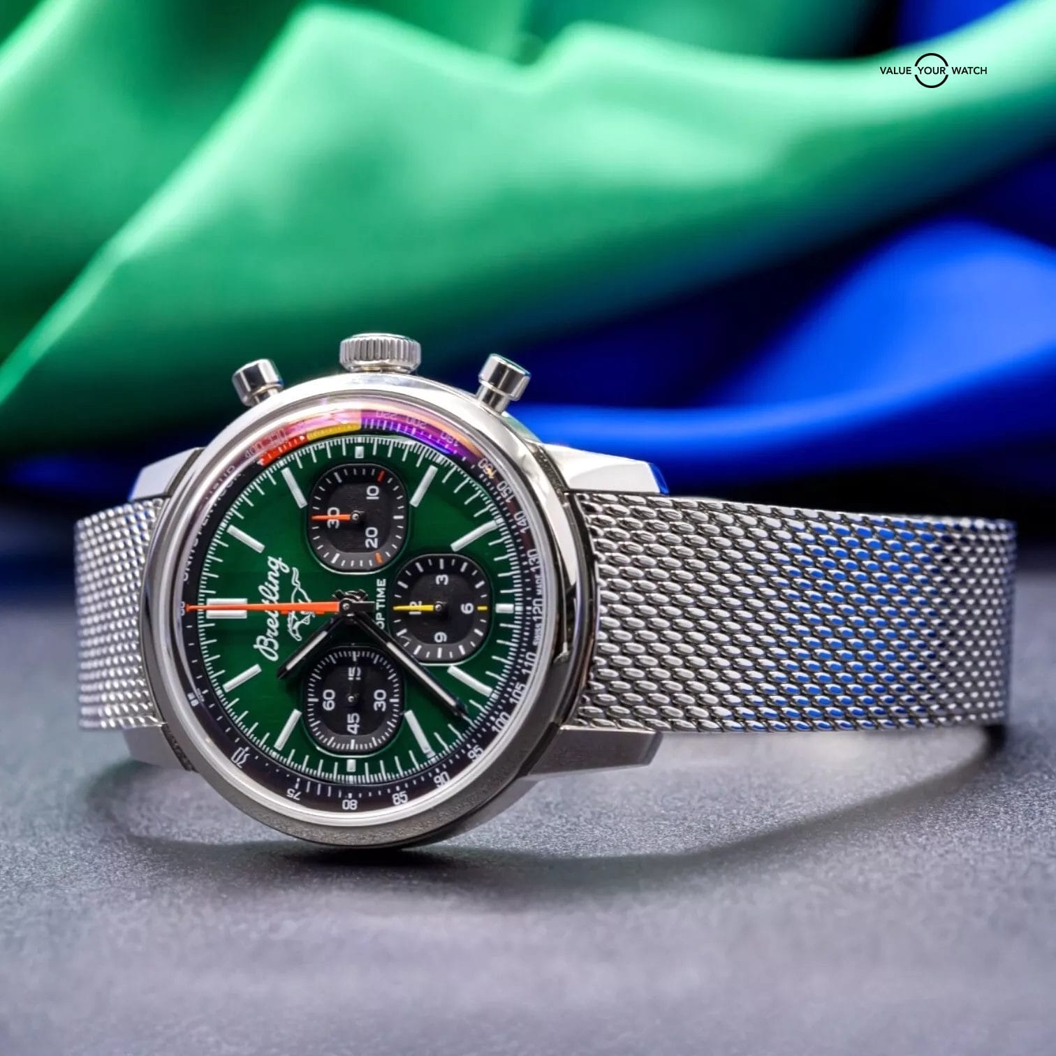 Breitling Top Time B01 MUSTANG Green Chronograph 41mm Men's AB0176 New & Unworn