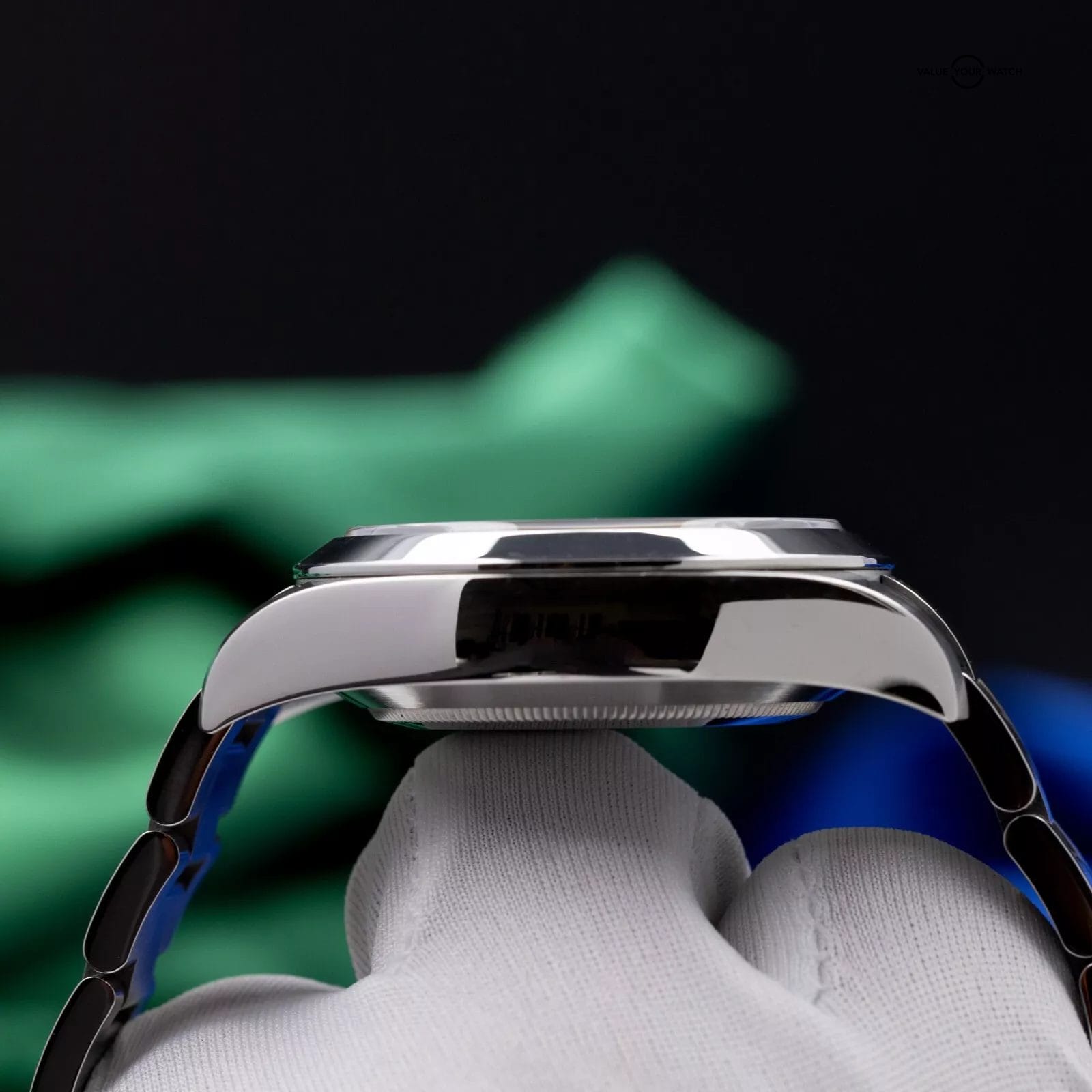 Rolex Air-King 116900 Silver Oyster Bracelet with Silver Bezel Men's Box & Card - Image 2