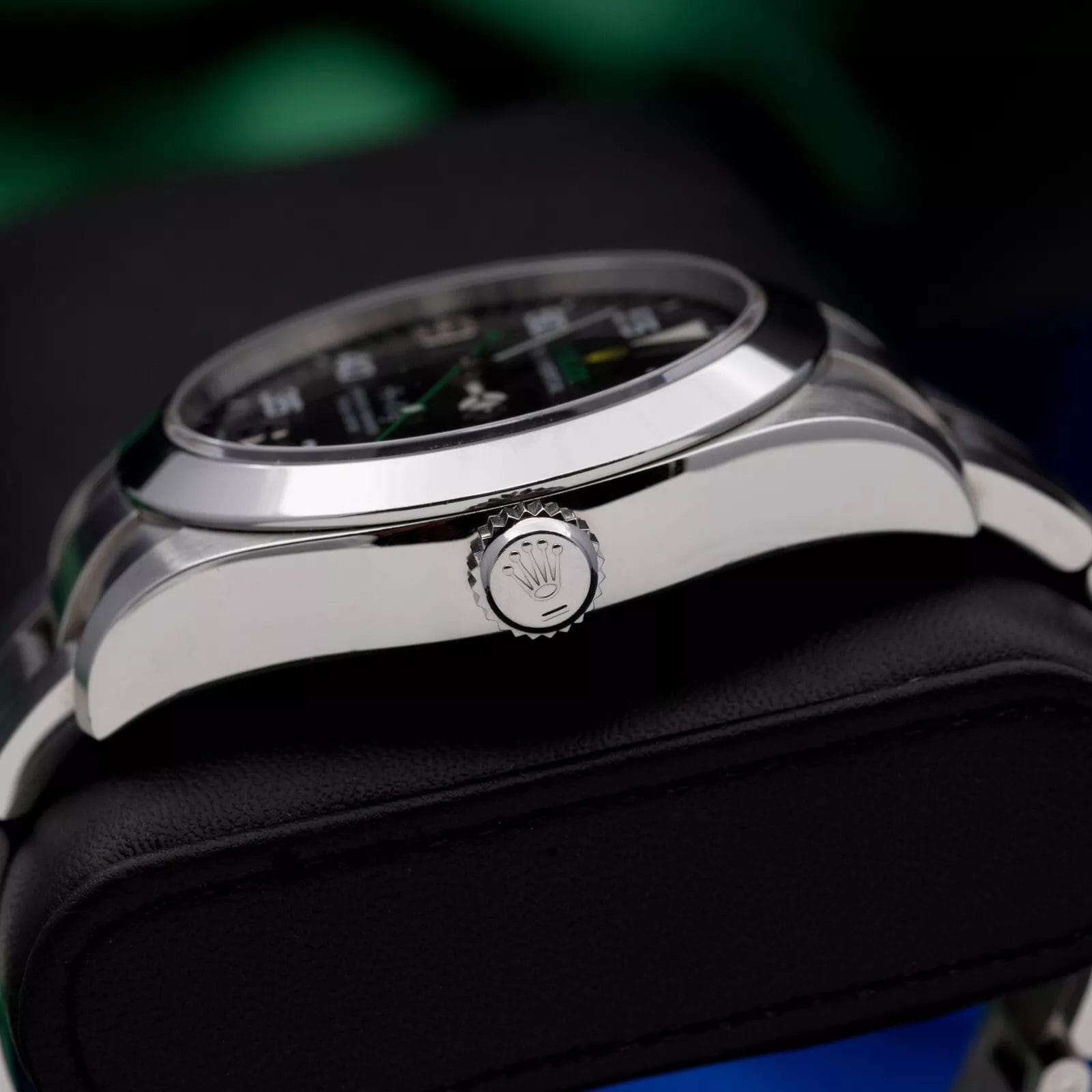 Rolex Air-King 116900 Silver Oyster Bracelet with Silver Bezel Men's Box & Card - Image 8