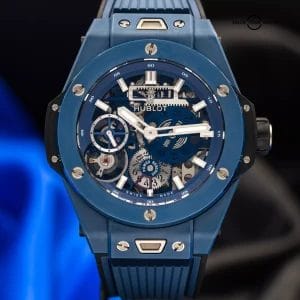 Hublot Big Bang Meca 10 Blue Ceramic 45mm Men’s Watch 414.EX.5123.RX Full Set