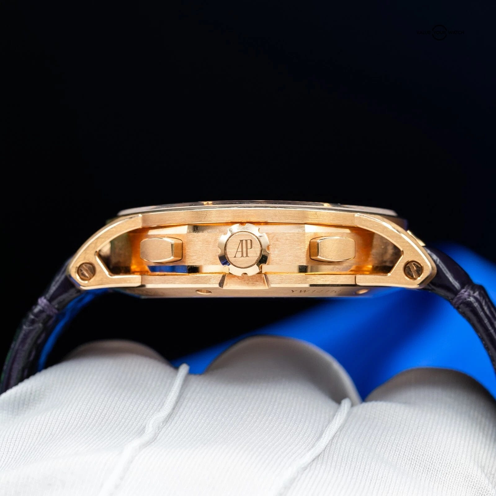 Audemars Piguet Code 11.59 Chronograph Purple Men's Watch - 26393OR Complete Set - Image 2