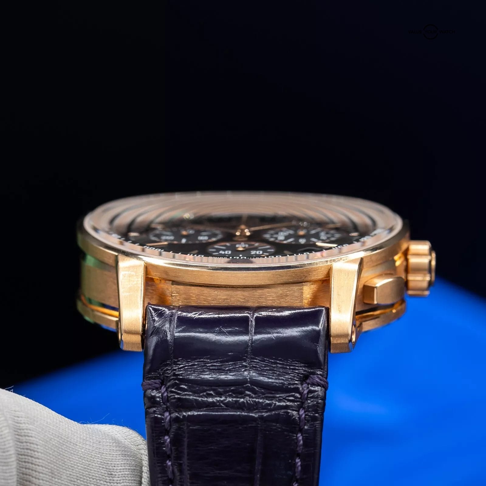 Audemars Piguet Code 11.59 Chronograph Purple Men's Watch - 26393OR Complete Set - Image 7