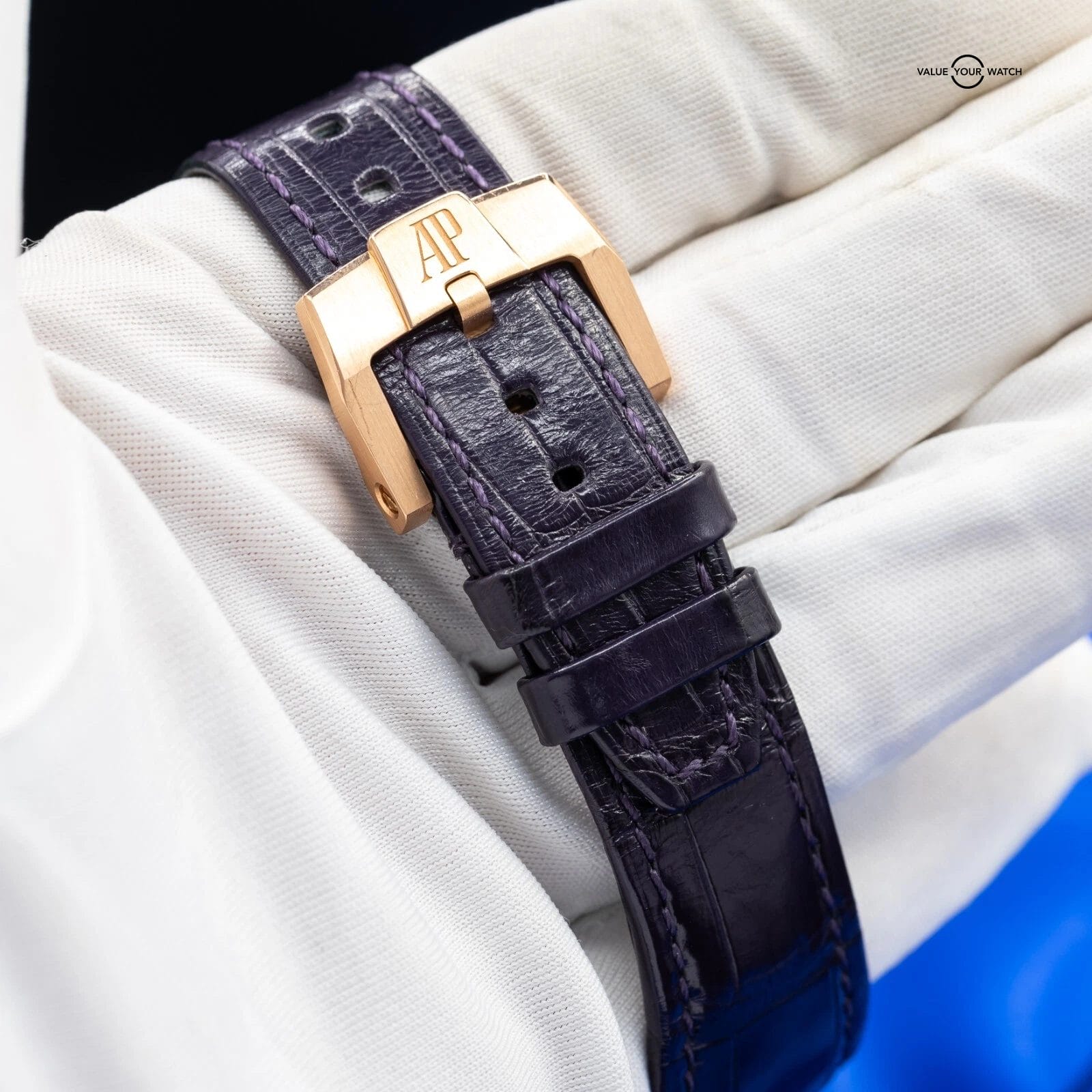 Audemars Piguet Code 11.59 Chronograph Purple Men's Watch - 26393OR Complete Set - Image 14