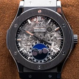 Hublot Classic Fusion Aerofusion Moonphase 45 Ceramic $19K MSRP 517.CX.0170.LR