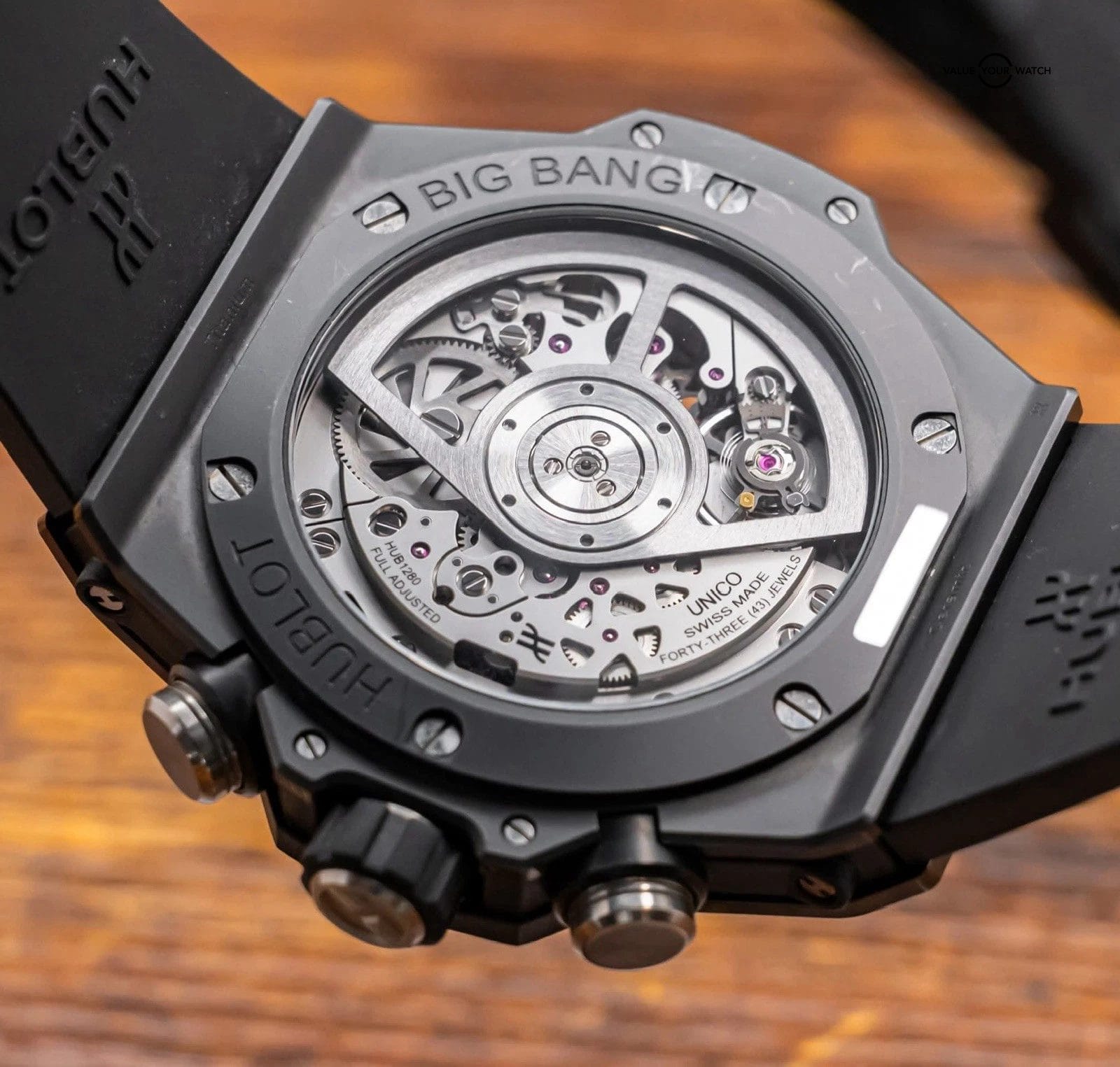 Hublot Big Bang Unico Black Magic 42 mm Matte Ceramic $23K MSRP 441.CI.1170.RX - Image 8