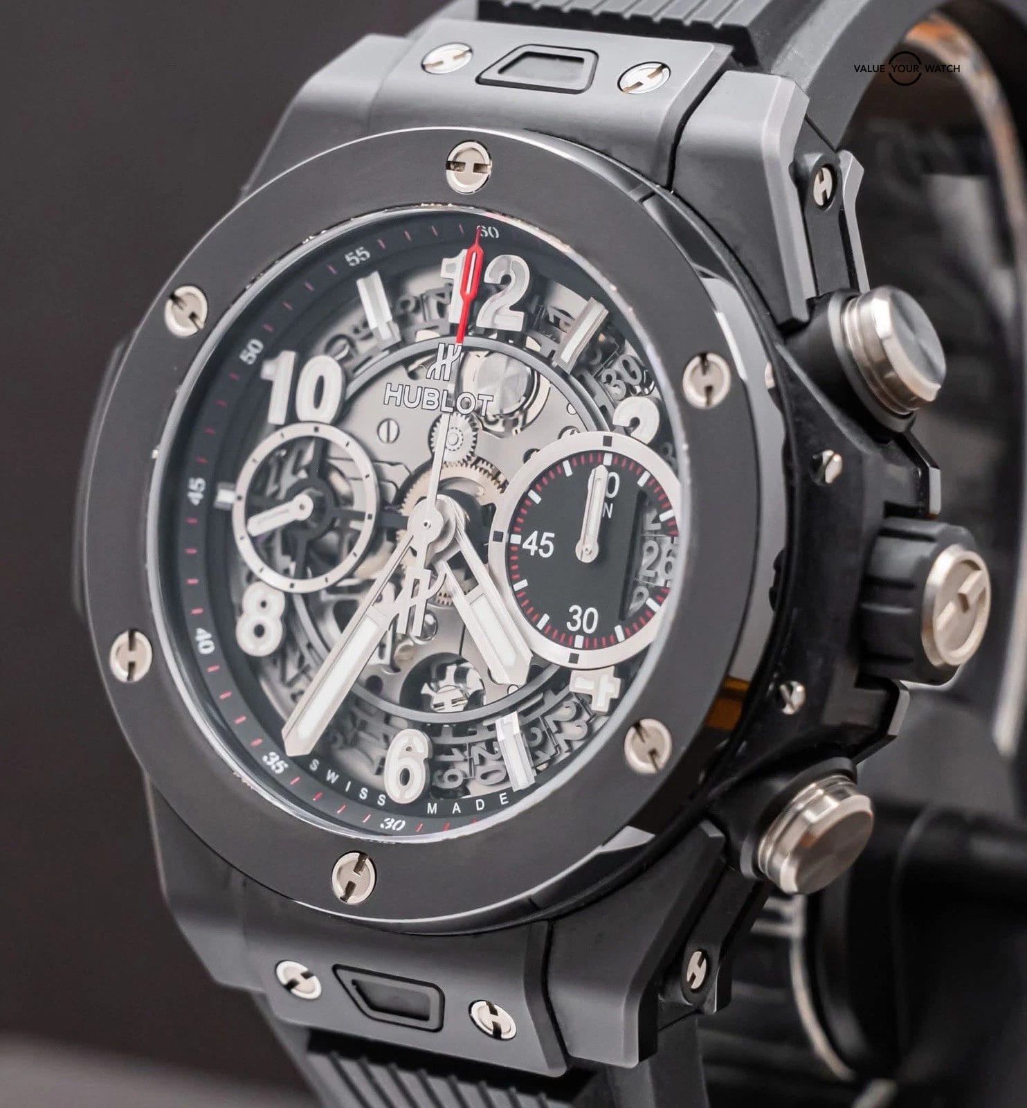 Hublot Big Bang Unico Black Magic 42 mm Matte Ceramic $23K MSRP 441.CI.1170.RX - Image 9