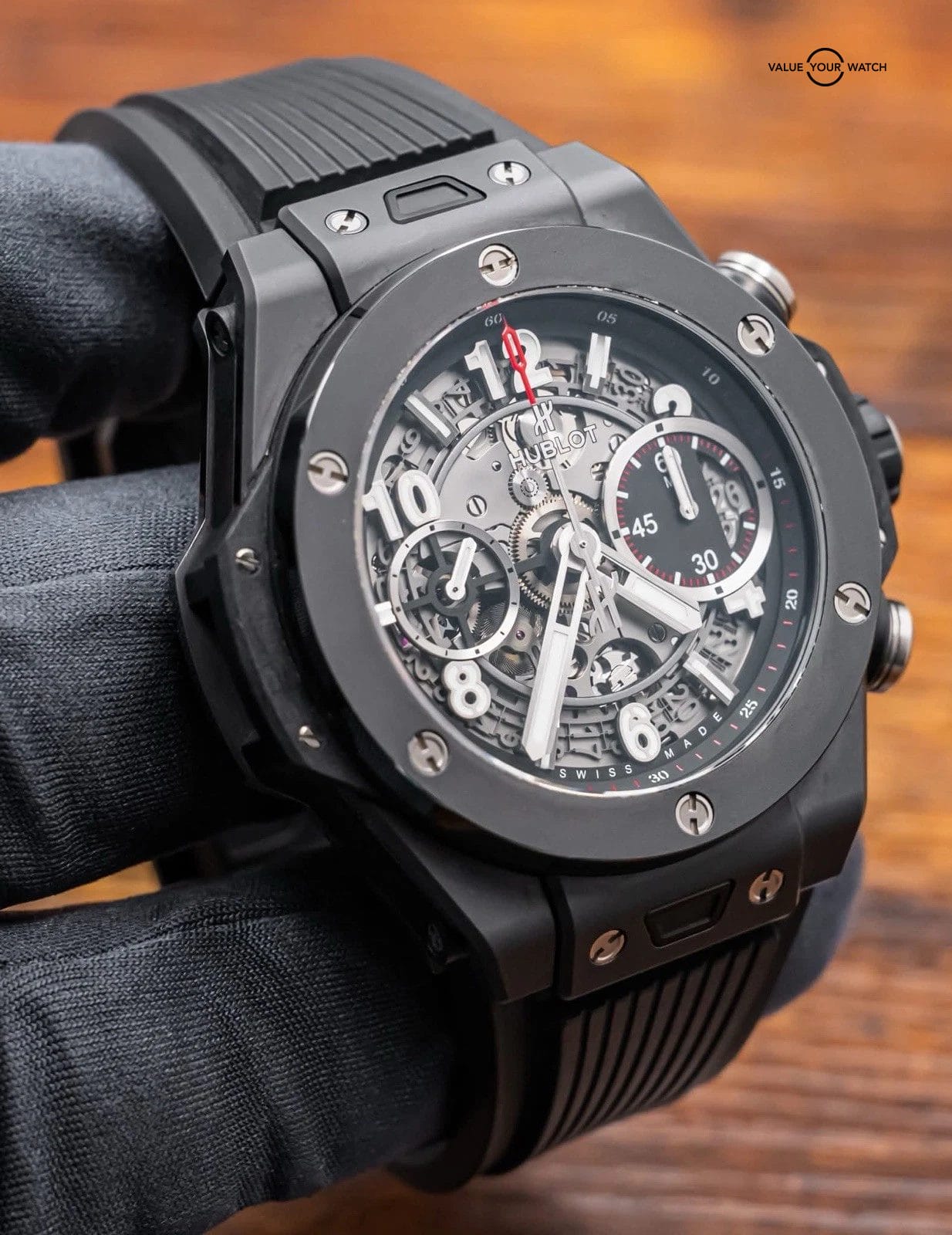 Hublot Big Bang Unico Black Magic 42 mm Matte Ceramic $23K MSRP 441.CI.1170.RX - Image 12