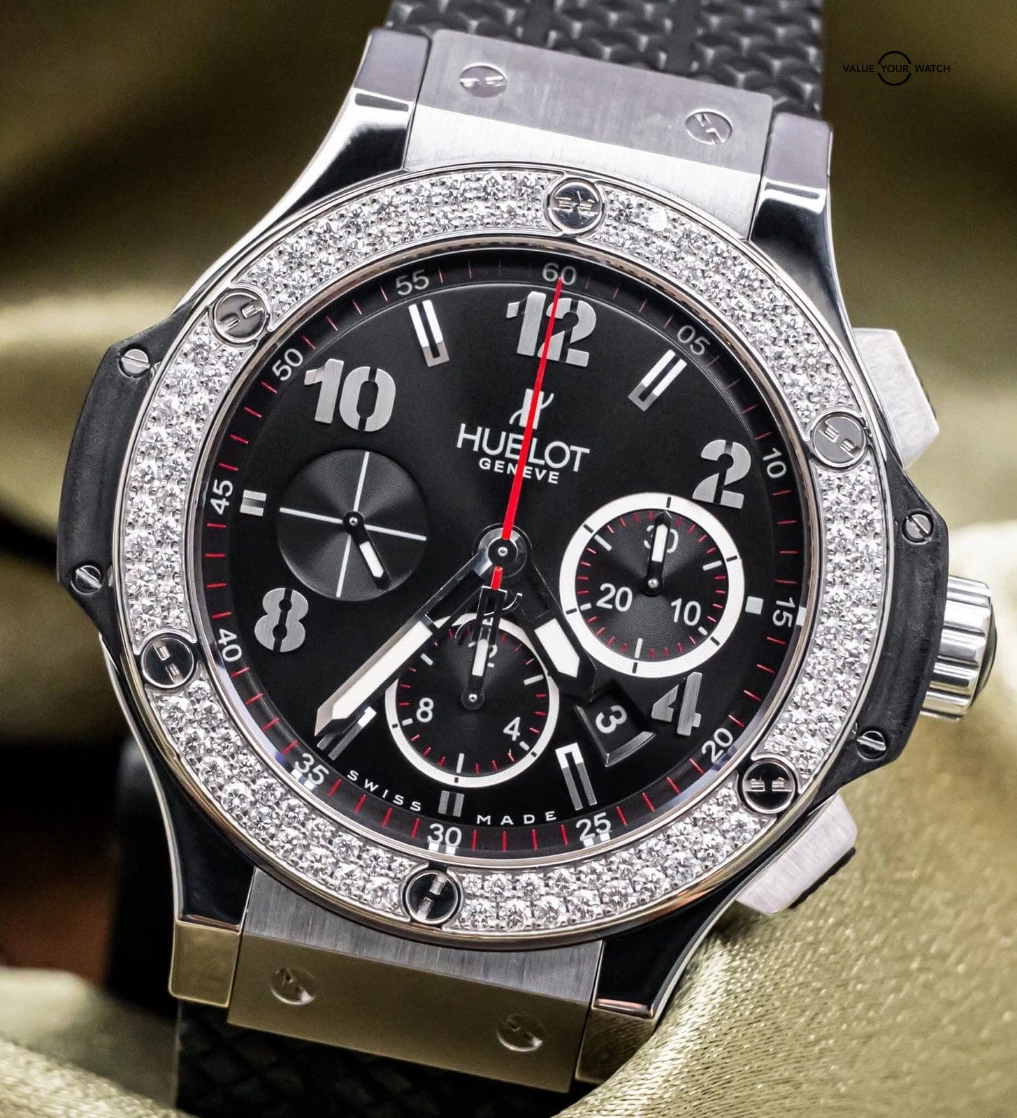 Hublot Big Bang 44 Original Steel Diamonds $20K MSRP Hublot Big Bang 44 Original Steel Diamonds $20K MSRP