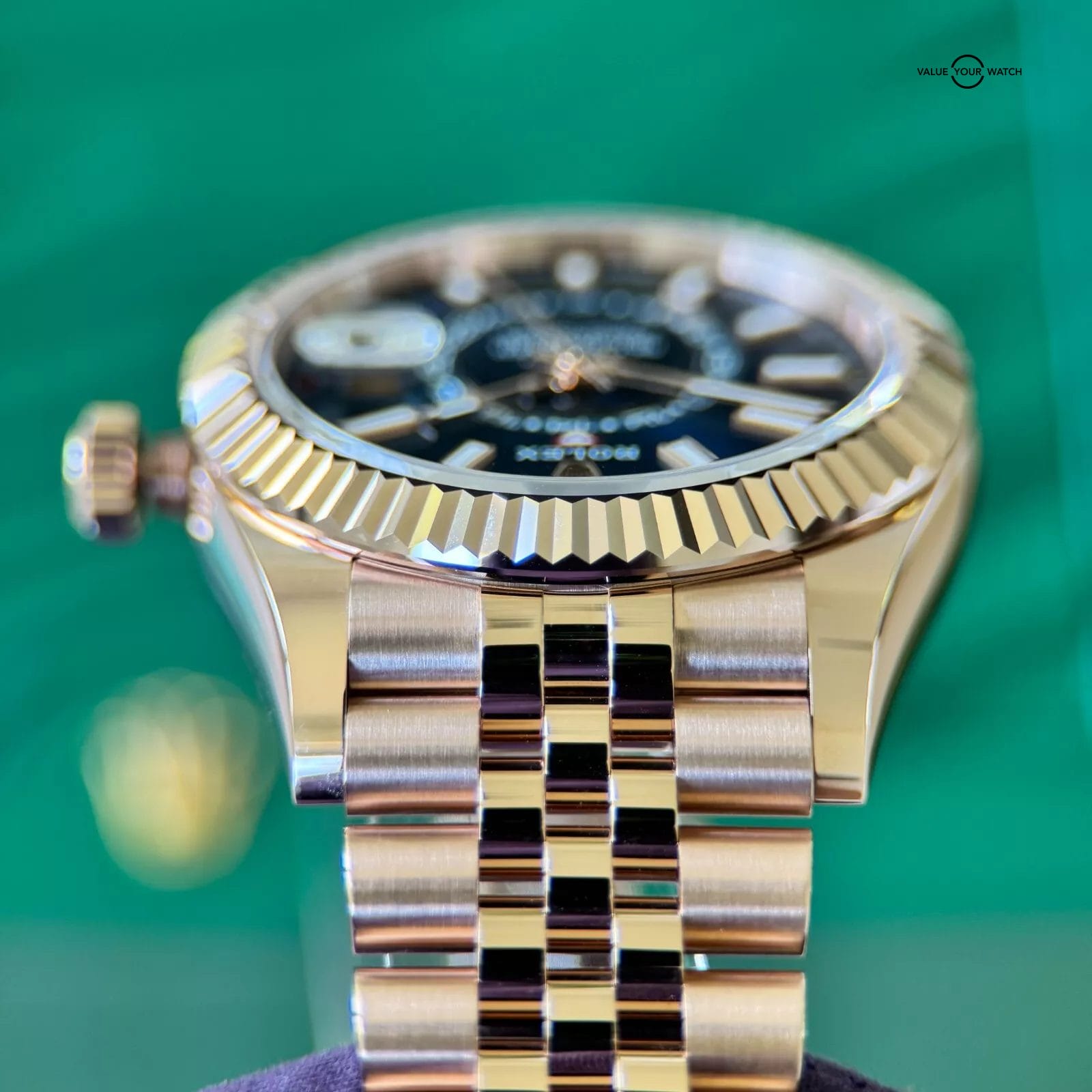 2025 Rolex Sky-Dweller Rose Gold Blue Dial Jubilee Fluted - Pristine Full Set - Image 12