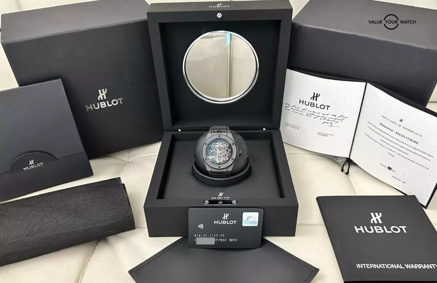 Hublot Big Bang Meca-10 Limited Edition All Black Full Set - 414.CI.1110.RX - Image 10