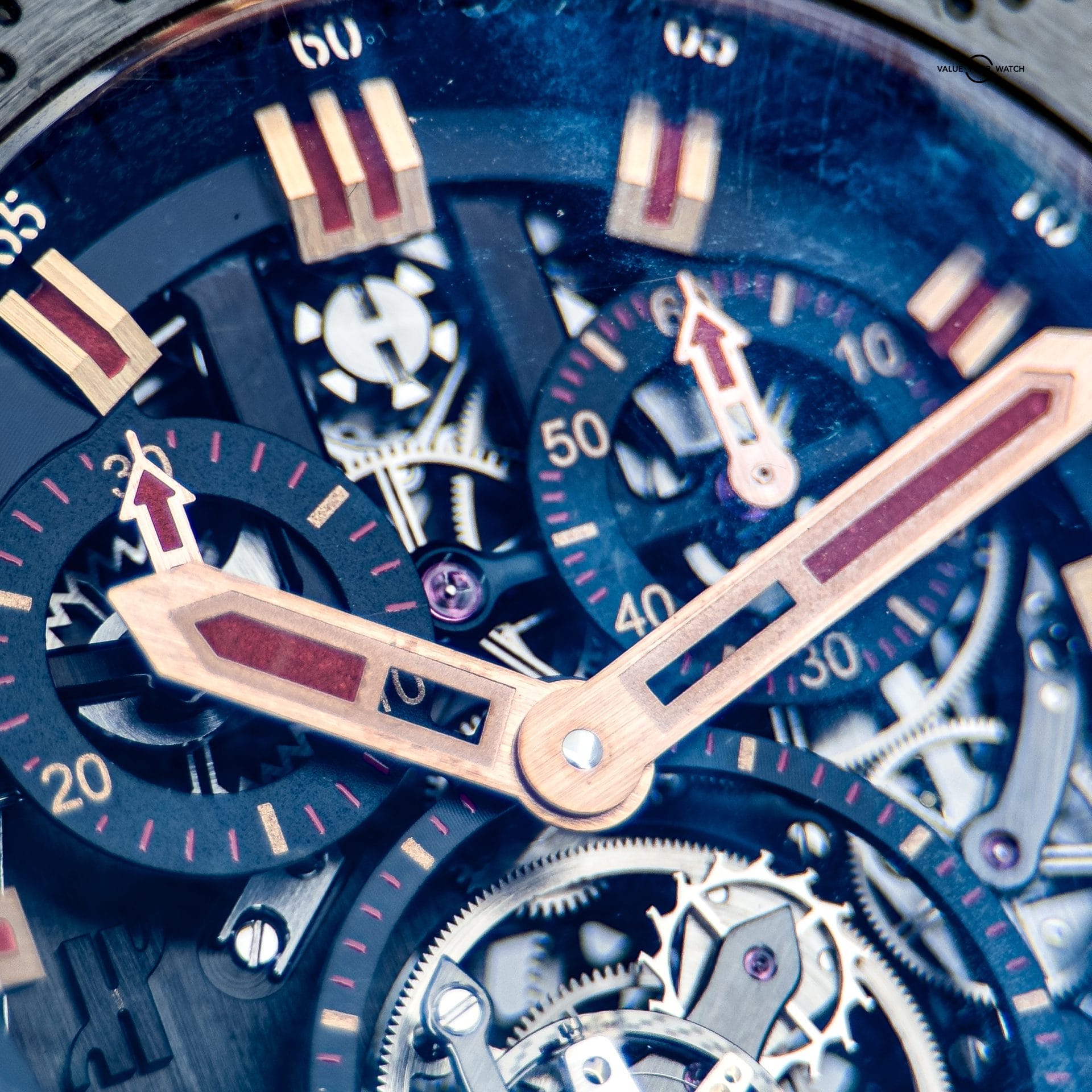 Hublot King Power Tourbillon 48mm 707.OM.1138.NR.FMO10 – 18k King Gold – Skeleton Dial – 120-Hour Power Reserve - Image 4