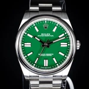 Rolex Oyster Perpetual 41mm Green Dial – Ref. 124300 with Box & Papers