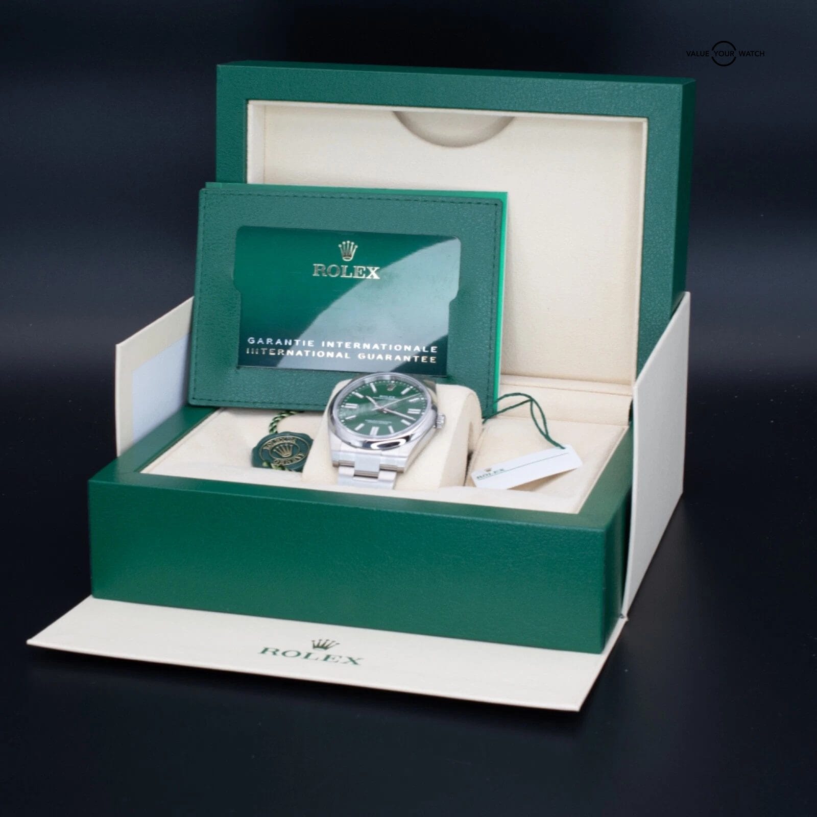 Rolex Oyster Perpetual 41mm Green Dial – Ref. 124300 with Box & Papers - Image 12