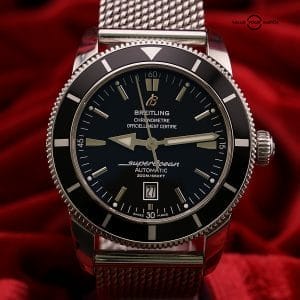 Breitling Superocean A17320 Heritage 46mm Steel Bracelet & Extra Strap, Full Set