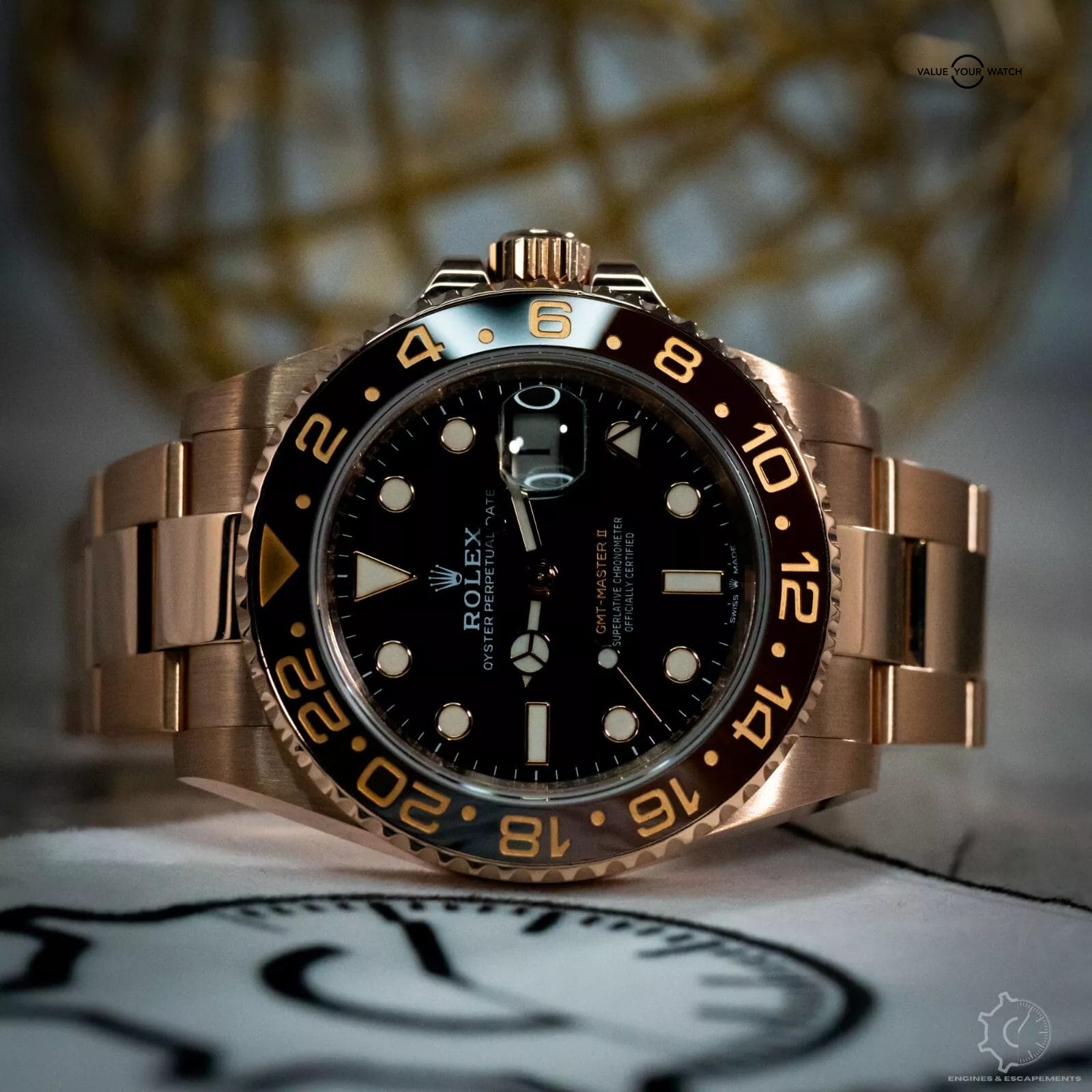 Rolex GMT-Master II "Rootbeer" Root Beer 126715CHNR Rose Gold Full Set B&P - Image 11